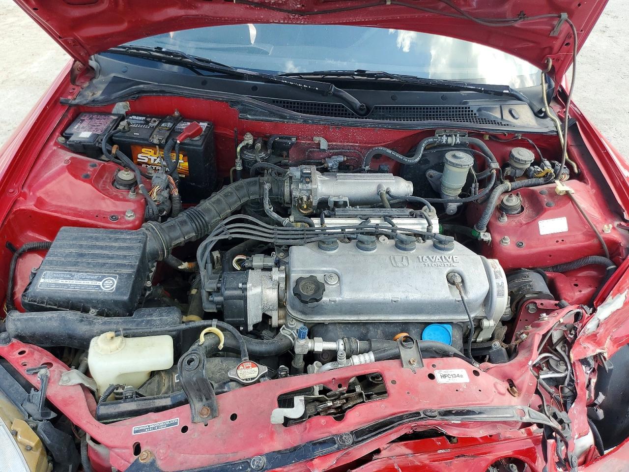 1994 Honda Civic Del Sol S Красный vin: JHMEG1148RS007271