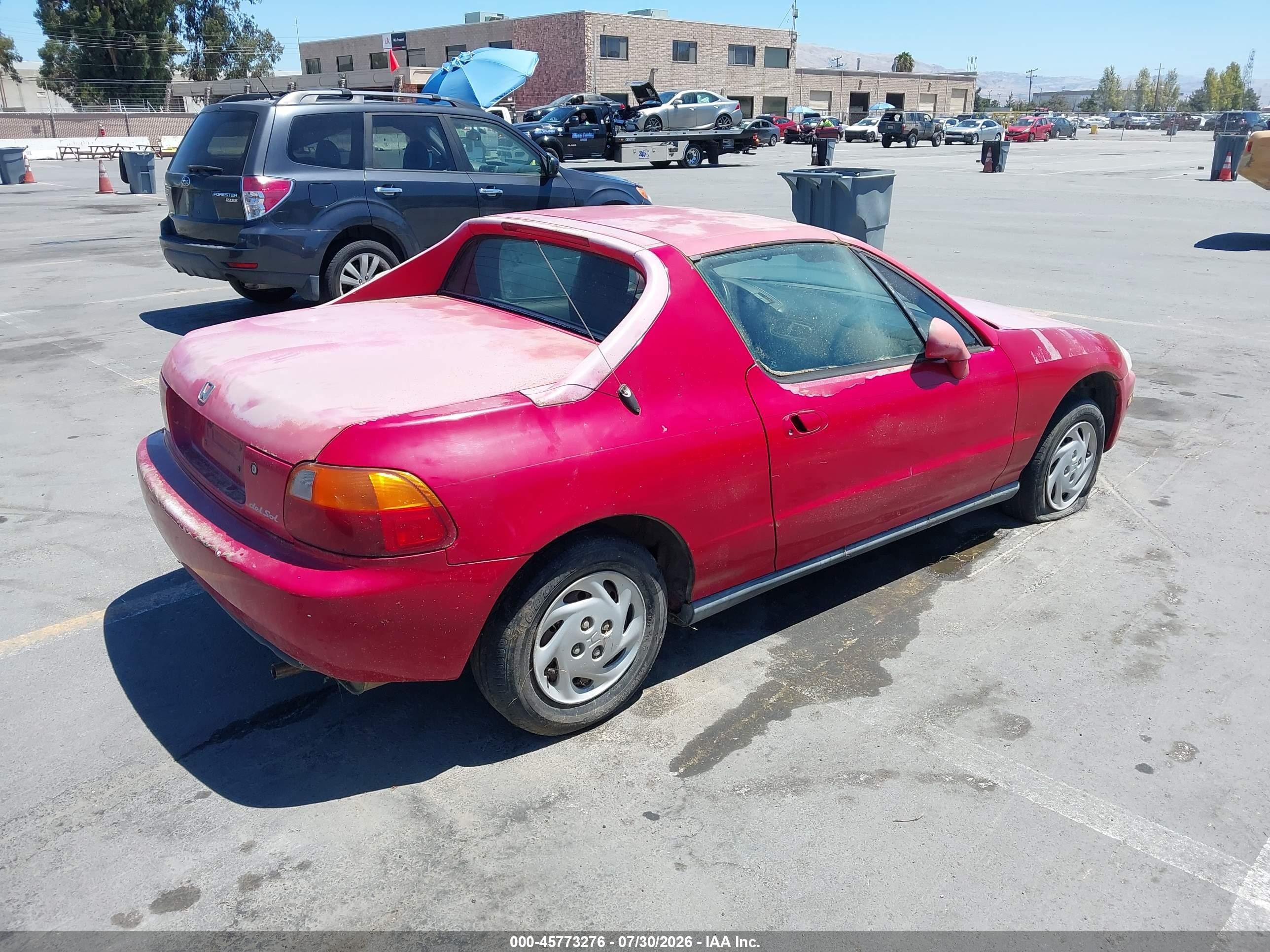 1995 Honda Civic Del Sol S Красный vin: JHMEG1148SS005106