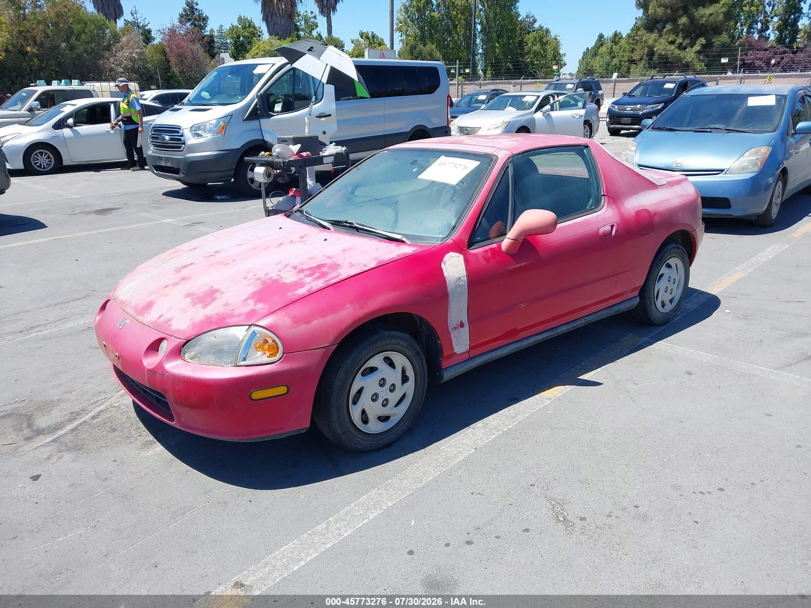 1995 Honda Civic Del Sol S Красный vin: JHMEG1148SS005106