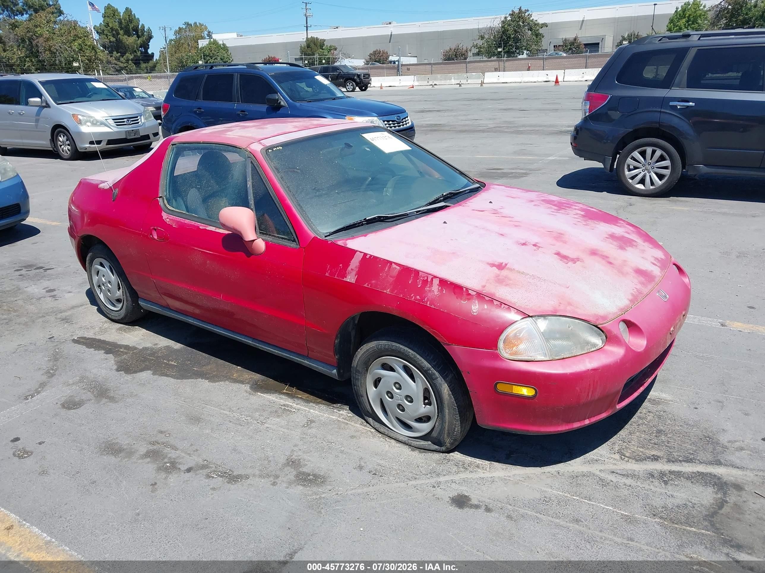 1995 Honda Civic Del Sol S Красный vin: JHMEG1148SS005106