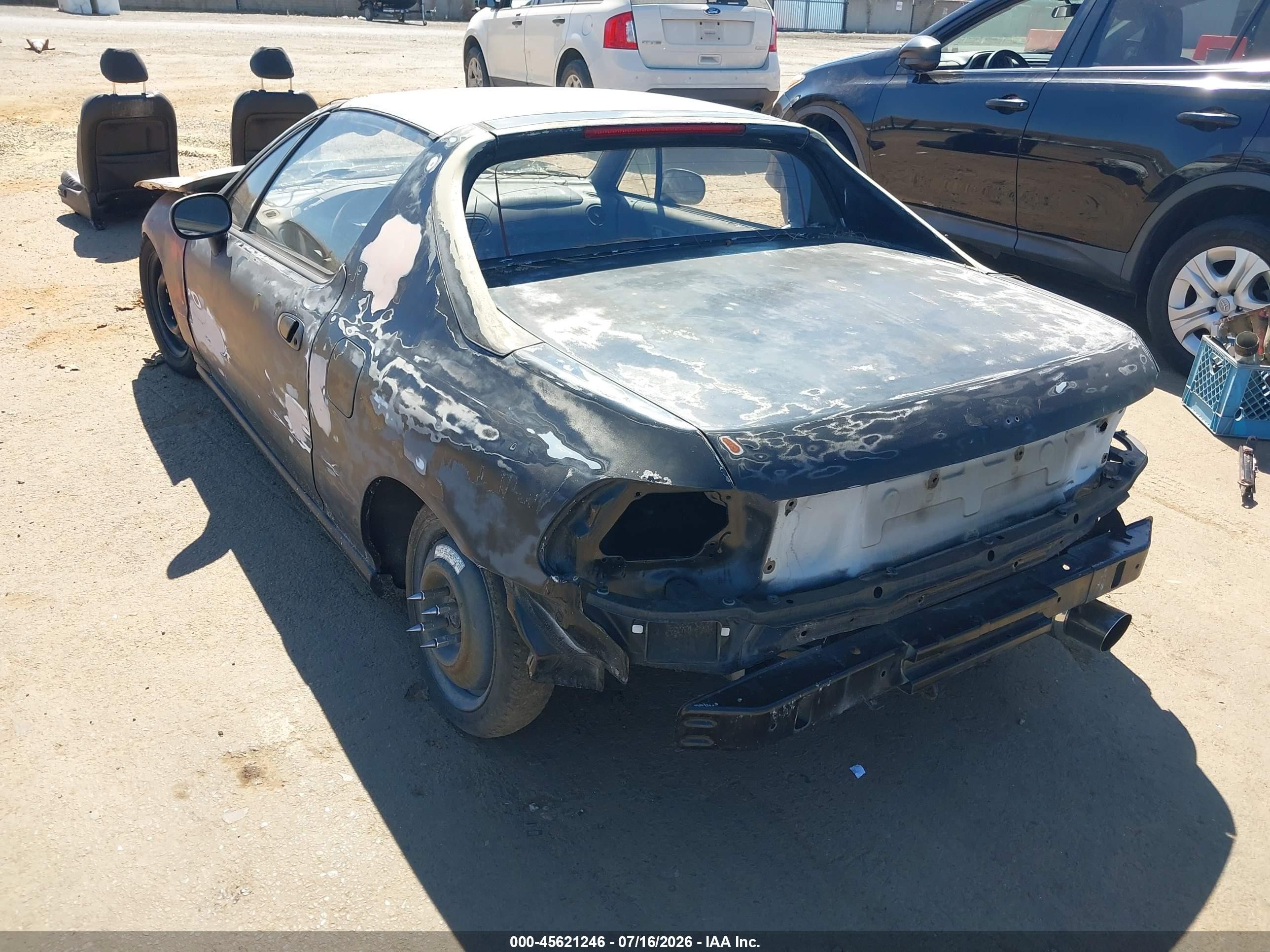 1994 Honda Civic Del Sol Black vin: JHMEG2176RS002554