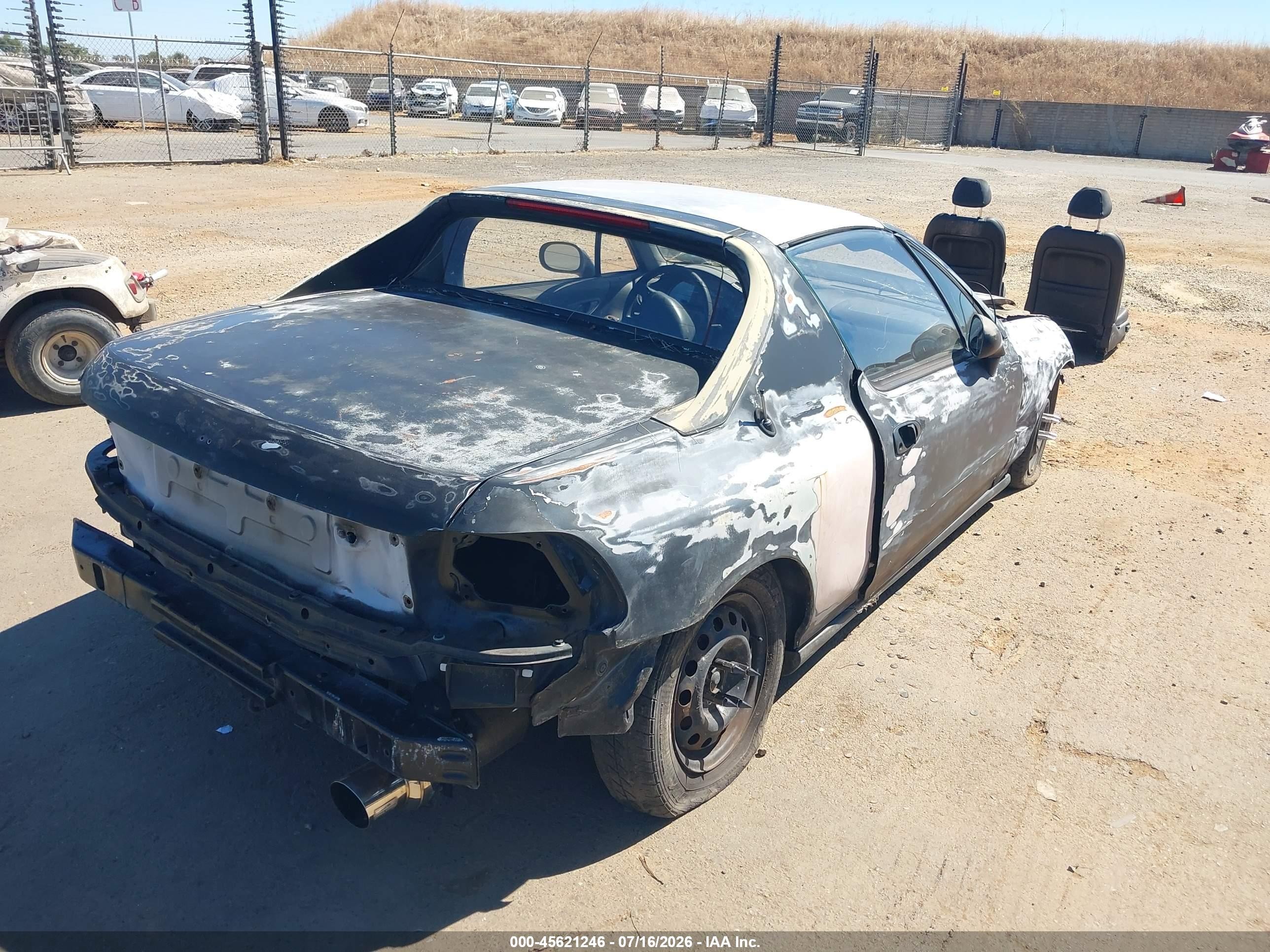 1994 Honda Civic Del Sol Black vin: JHMEG2176RS002554