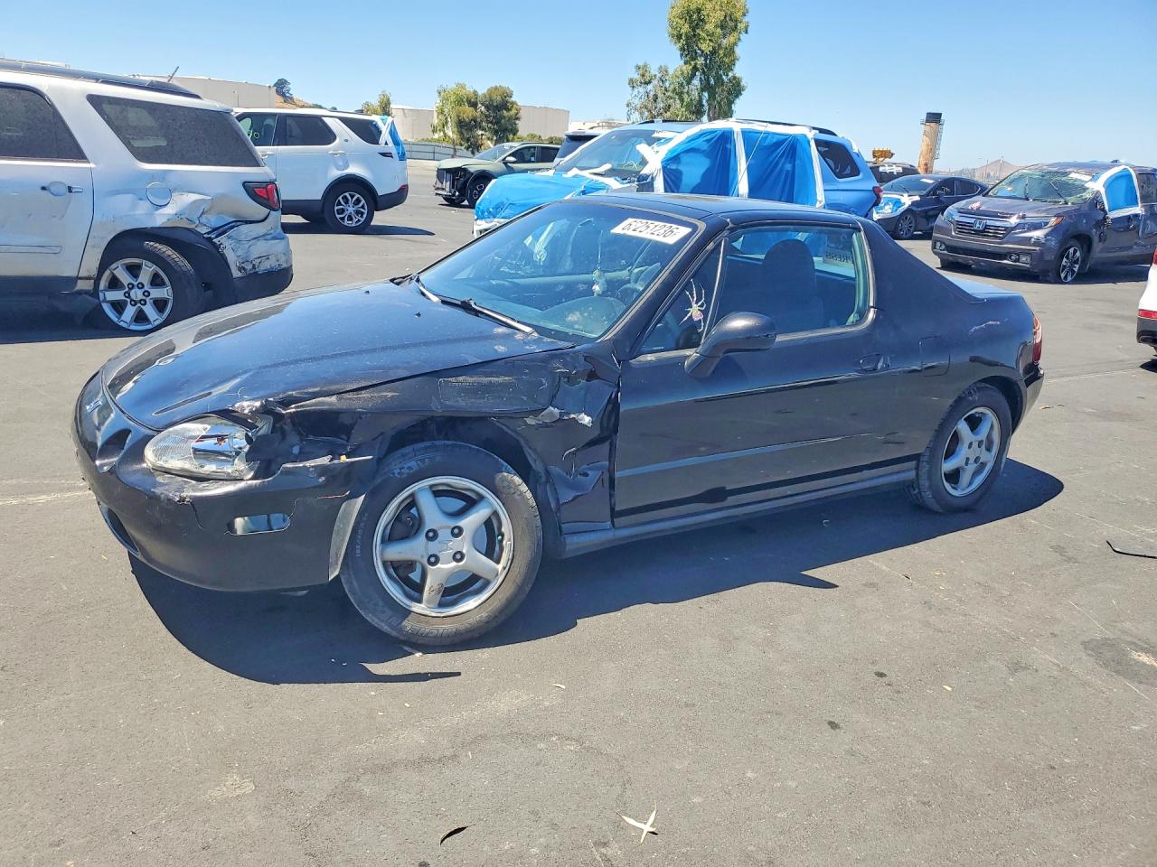 1995 Honda Civic Del Sol Черный vin: JHMEG217XSS000425