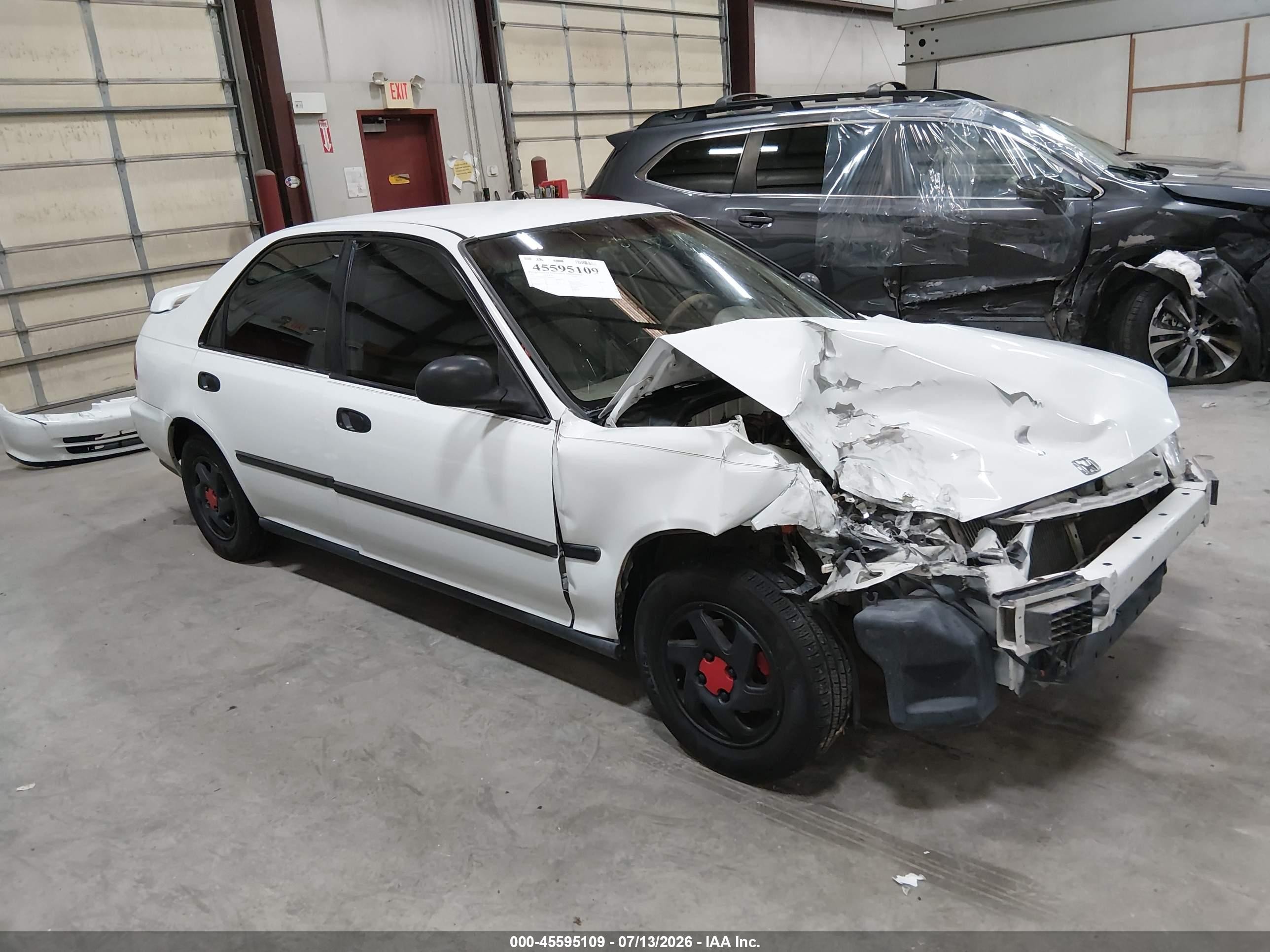1993 Honda Civic Dx White vin: JHMEG854XPS004842
