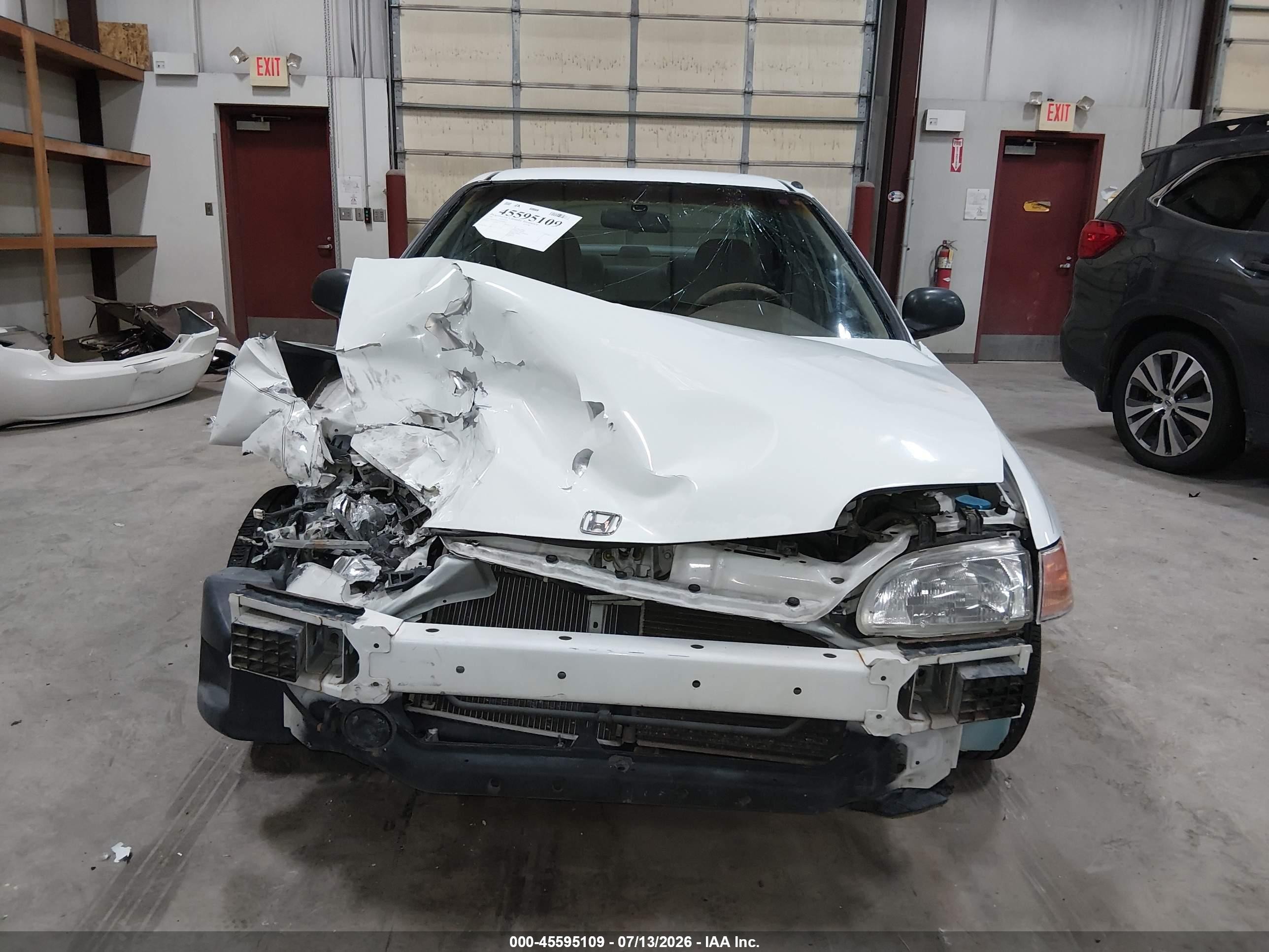 1993 Honda Civic Dx White vin: JHMEG854XPS004842