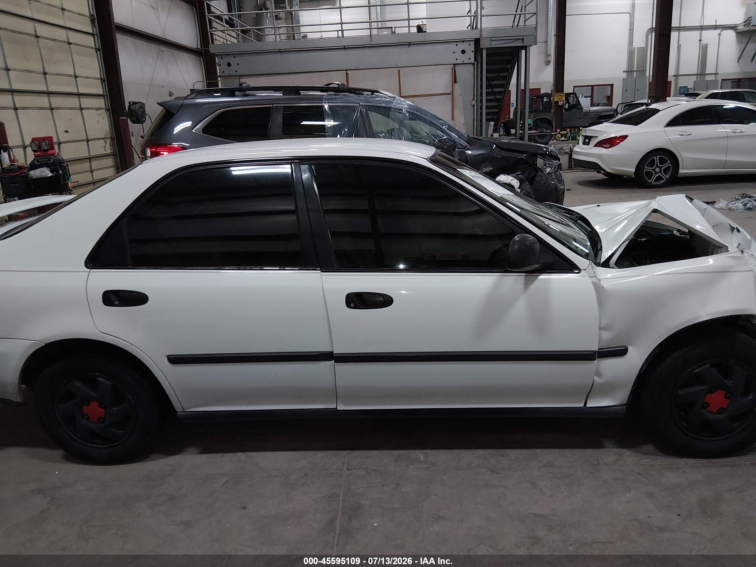 1993 Honda Civic Dx White vin: JHMEG854XPS004842