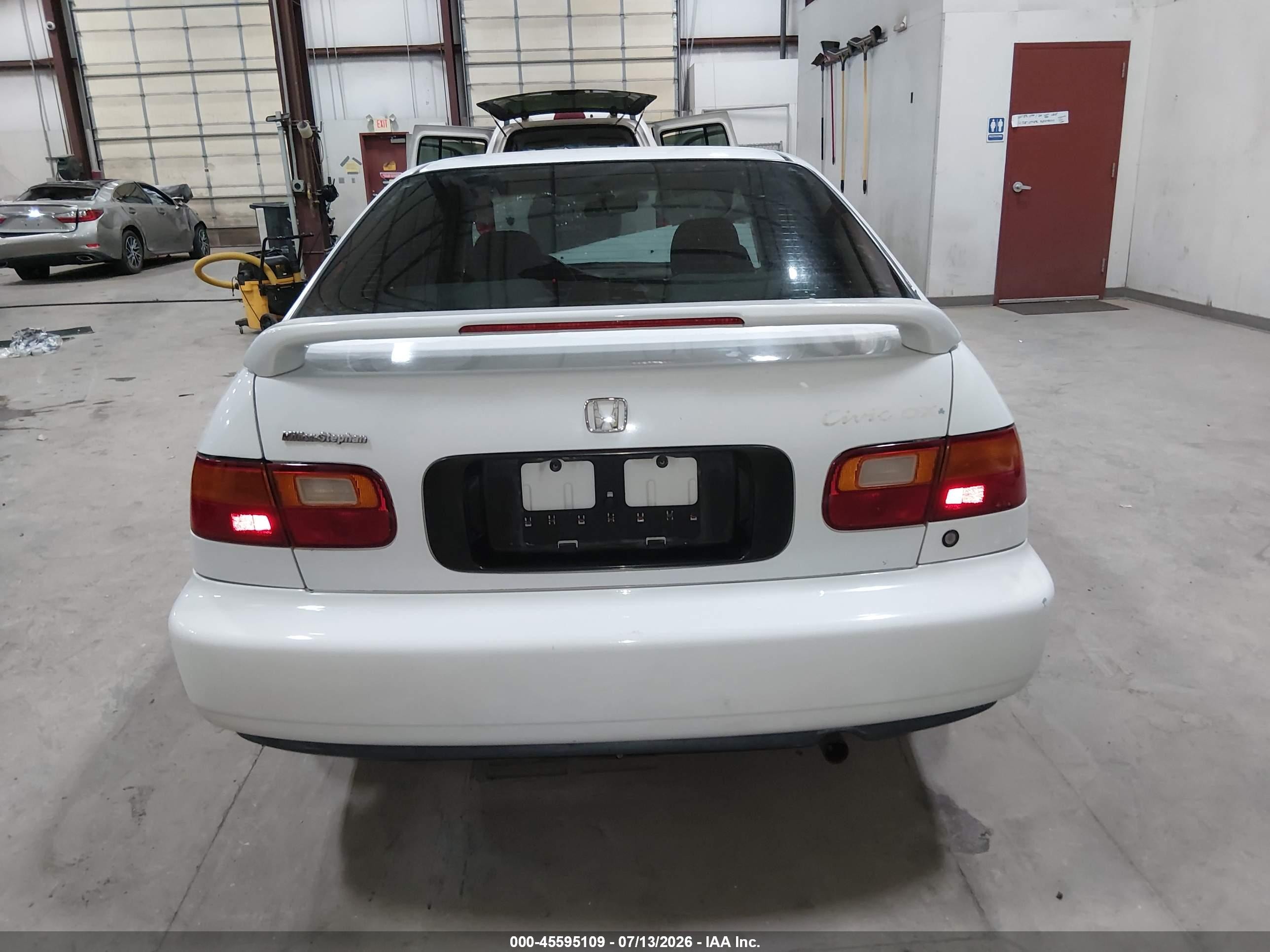 1993 Honda Civic Dx White vin: JHMEG854XPS004842