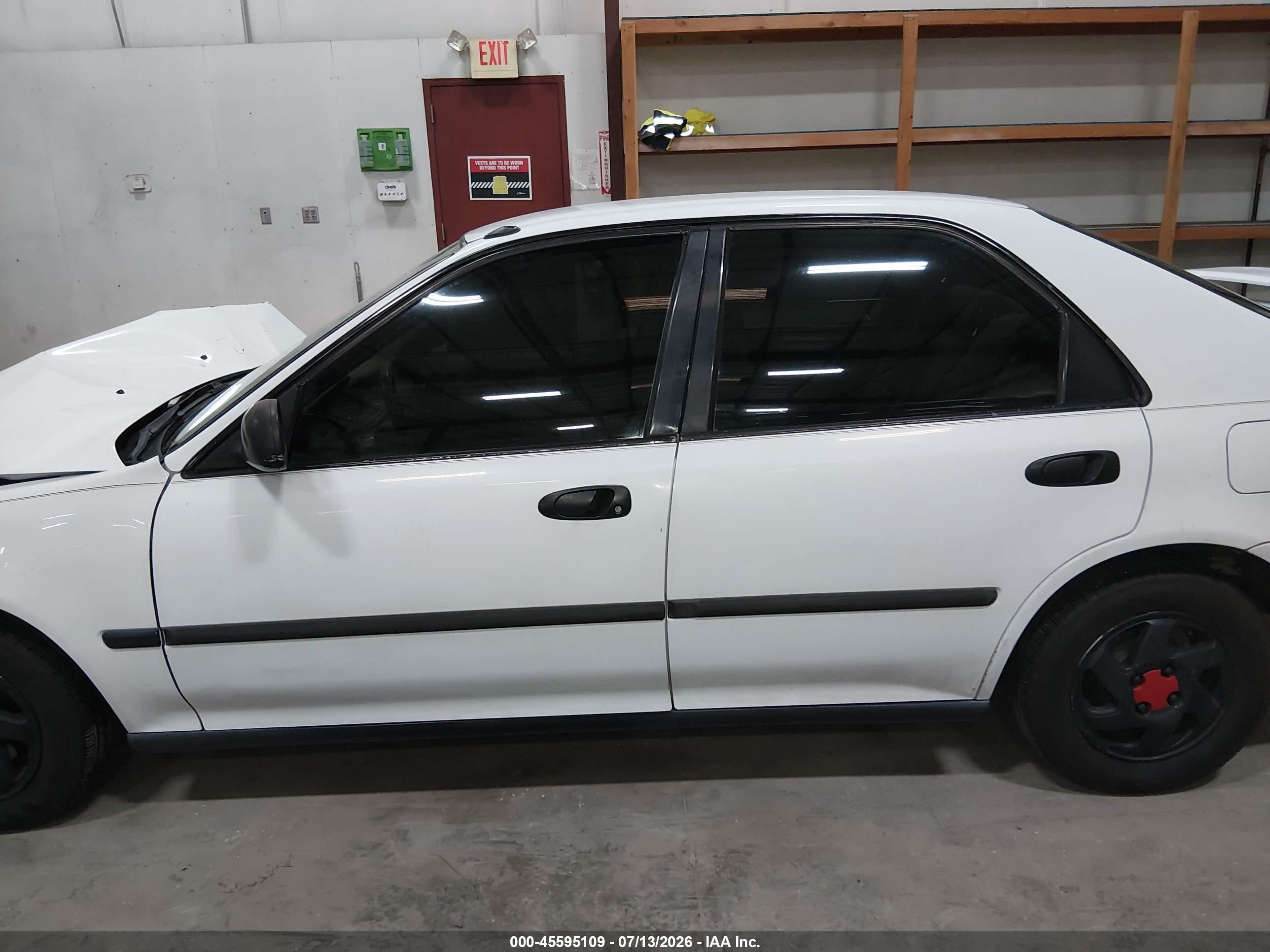 1993 Honda Civic Dx White vin: JHMEG854XPS004842