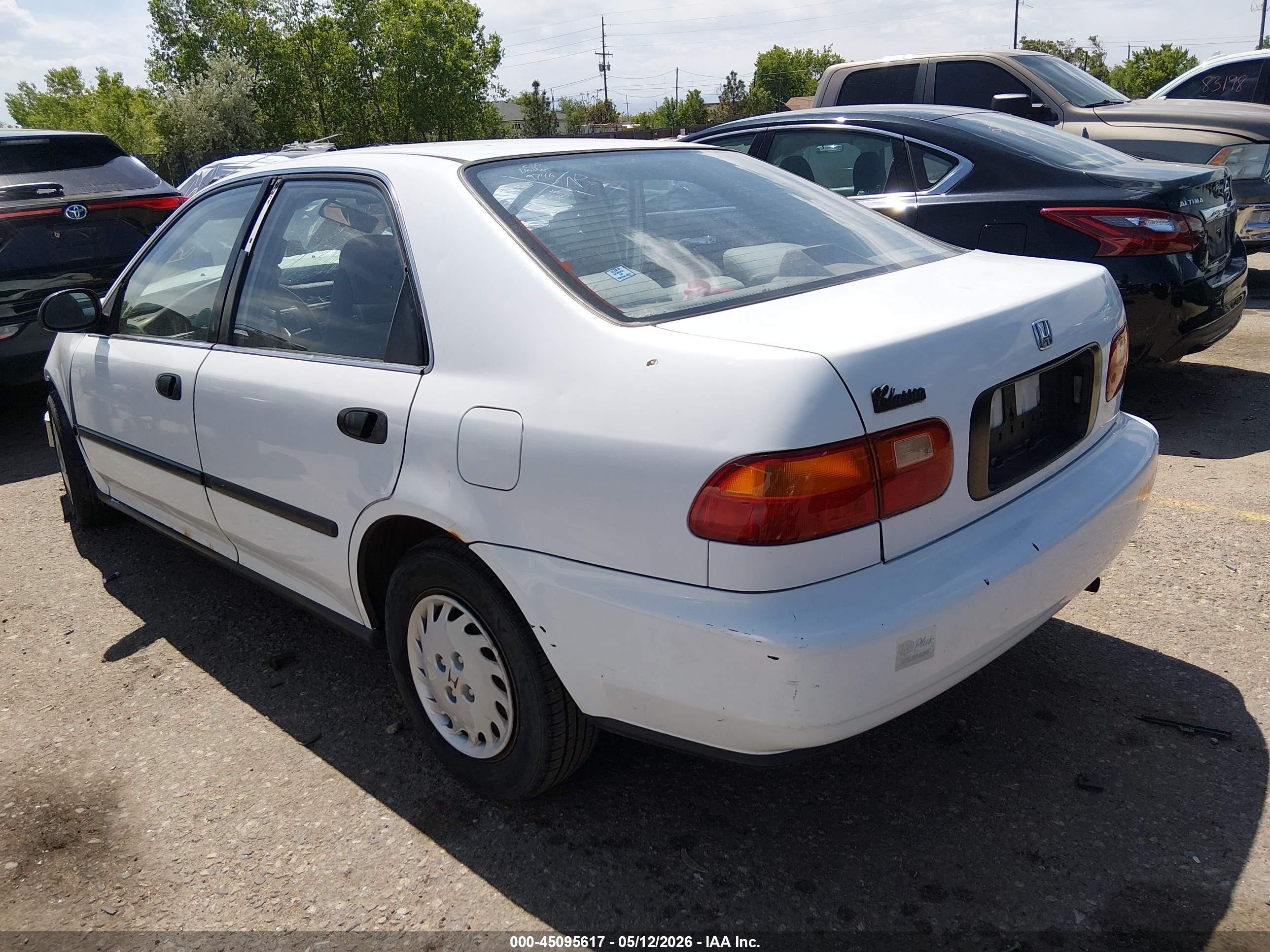 1992 Honda Civic Lx/ex White vin: JHMEG8554NS019746