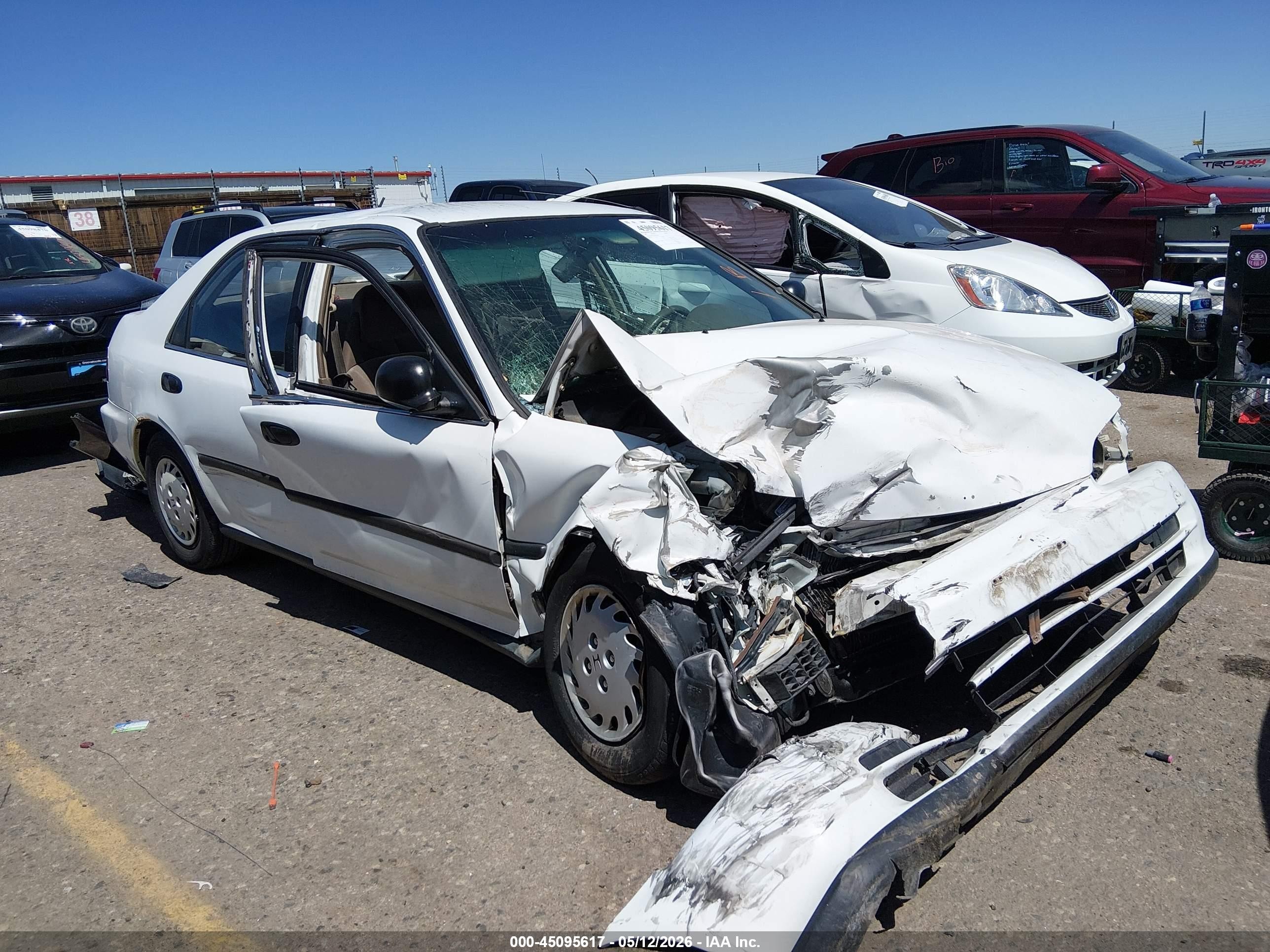 1992 Honda Civic Lx/ex White vin: JHMEG8554NS019746