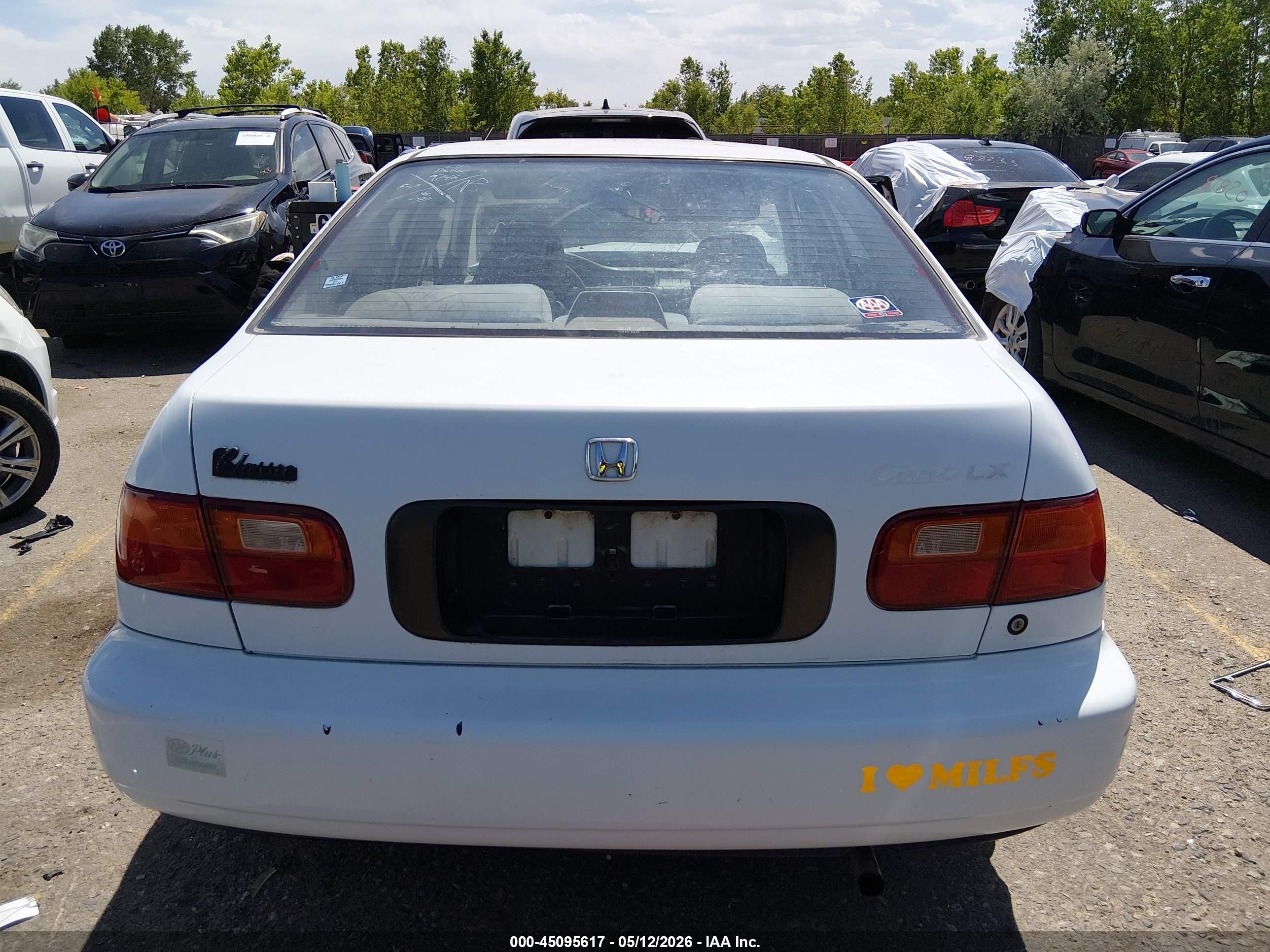 1992 Honda Civic Lx/ex White vin: JHMEG8554NS019746