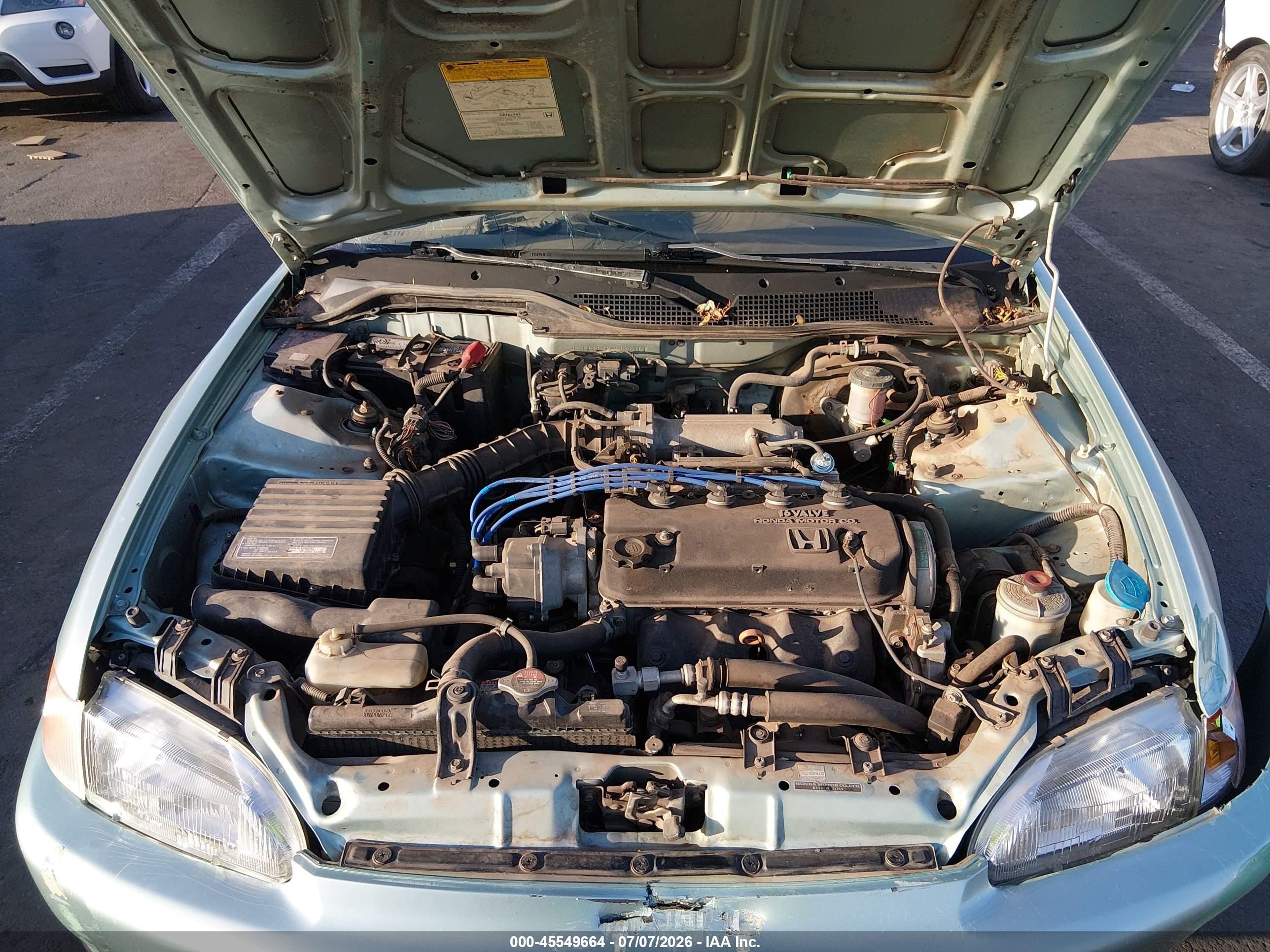 1992 Honda Civic Dx/lx Blue vin: JHMEG8642NS028161
