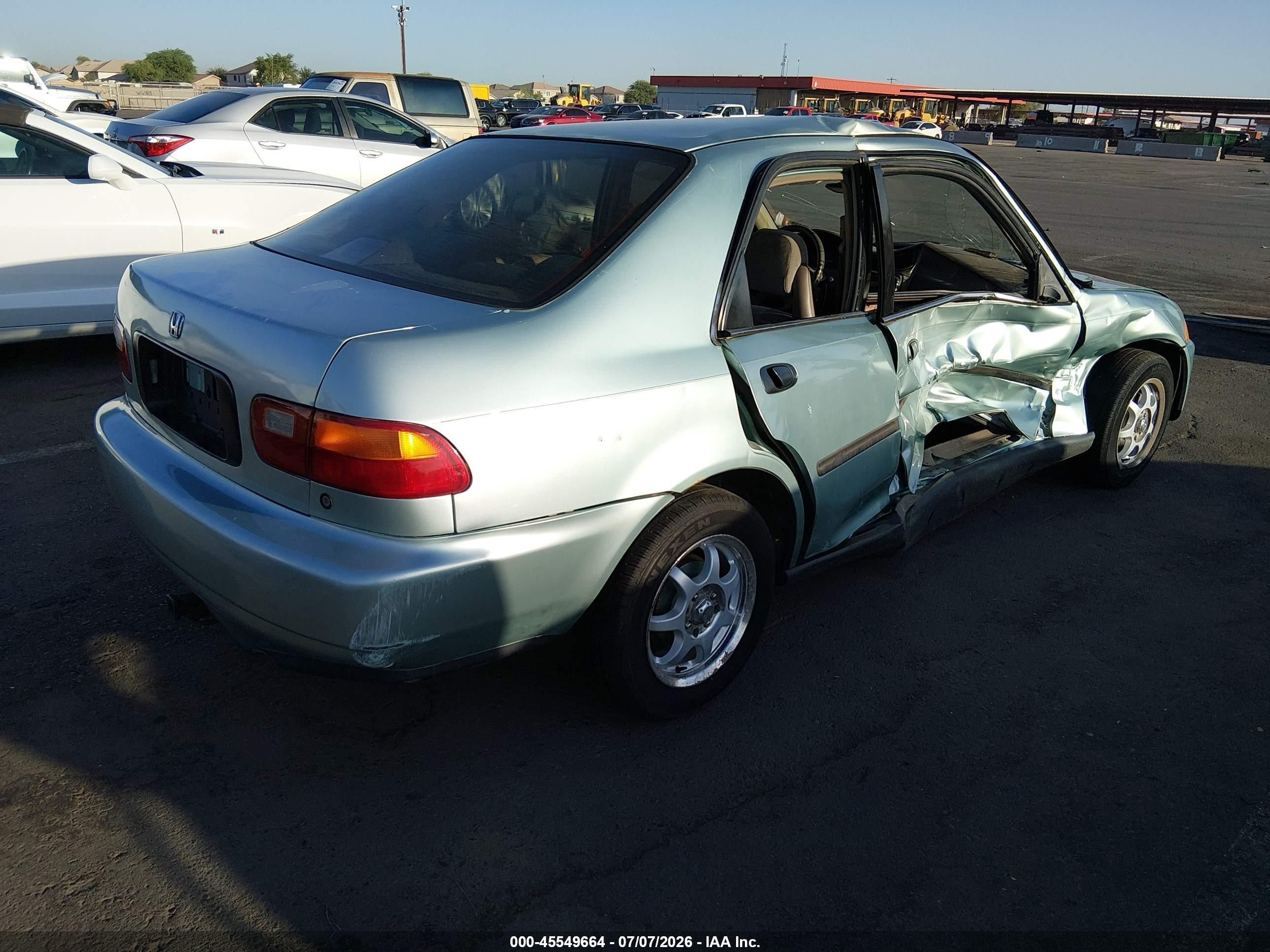 1992 Honda Civic Dx/lx Blue vin: JHMEG8642NS028161