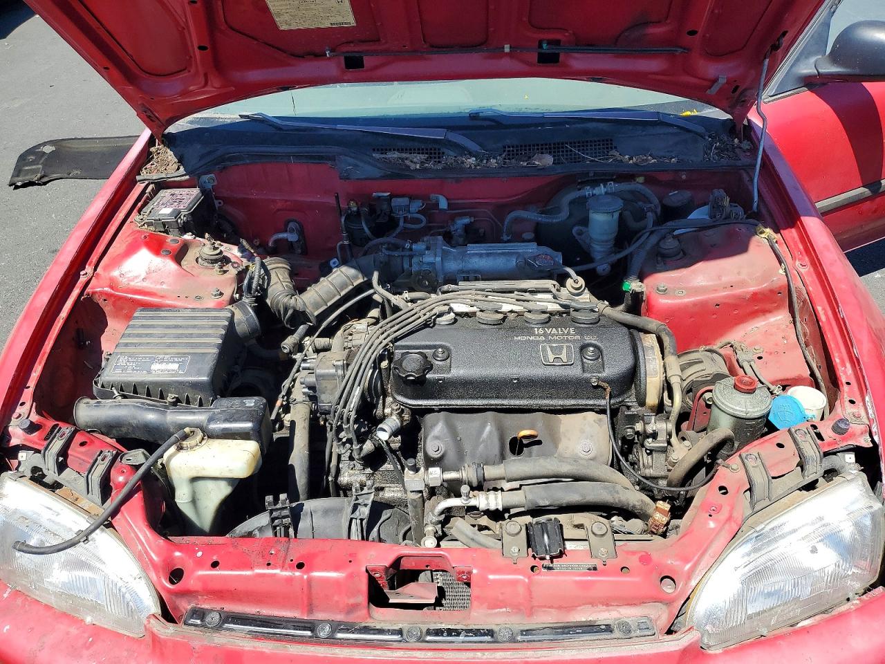 1993 Honda Civic Dx Red vin: JHMEG8642PS040846