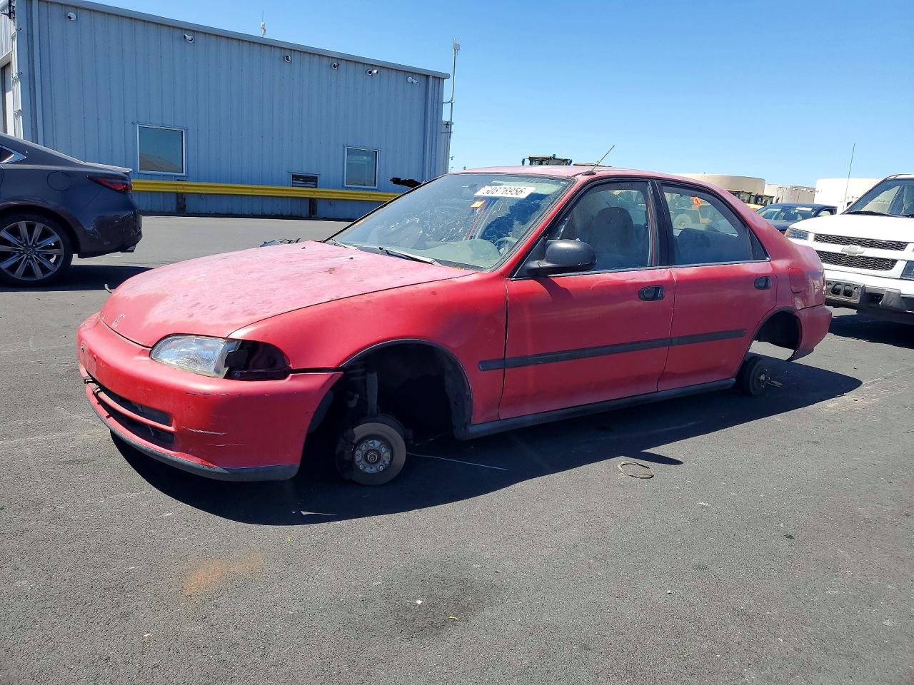 1993 Honda Civic Dx Red vin: JHMEG8642PS040846