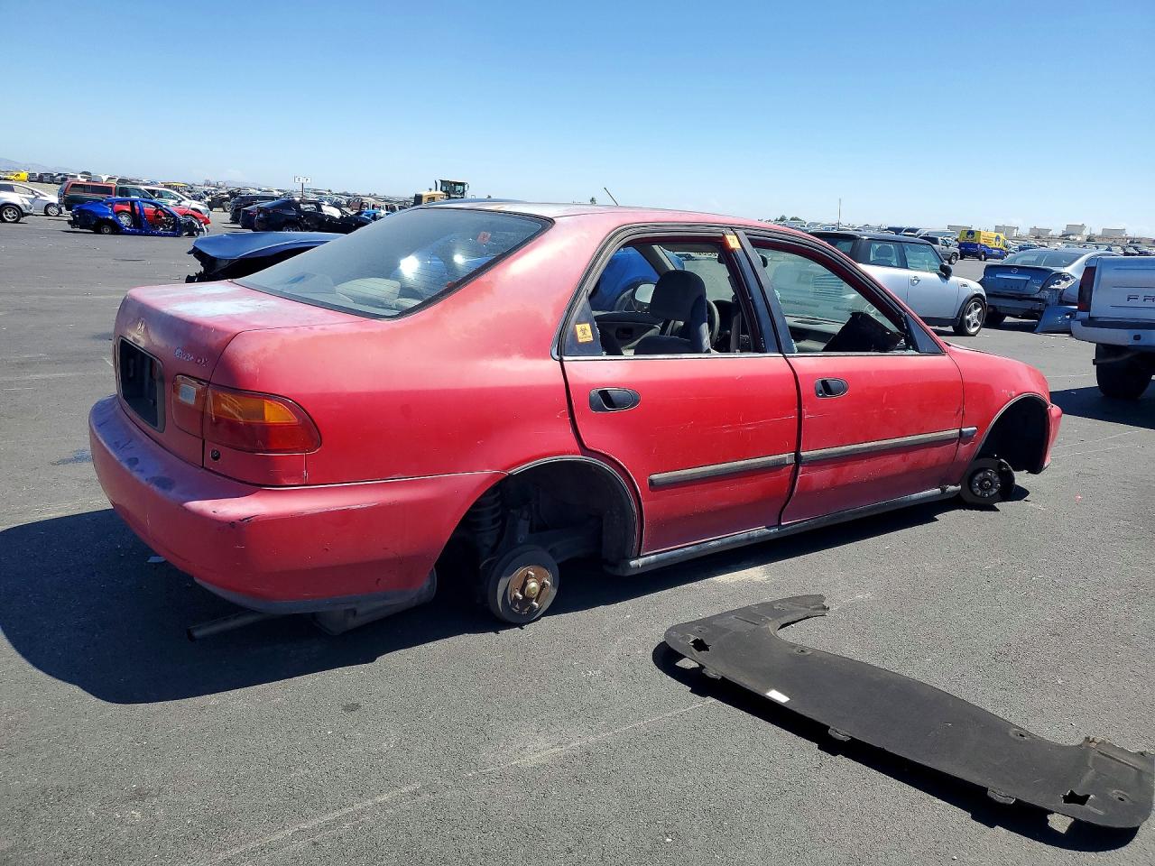 1993 Honda Civic Dx Red vin: JHMEG8642PS040846
