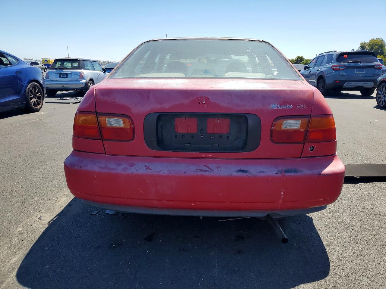 1993 Honda Civic Dx Red vin: JHMEG8642PS040846