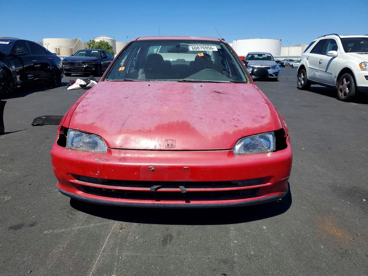 1993 Honda Civic Dx Red vin: JHMEG8642PS040846