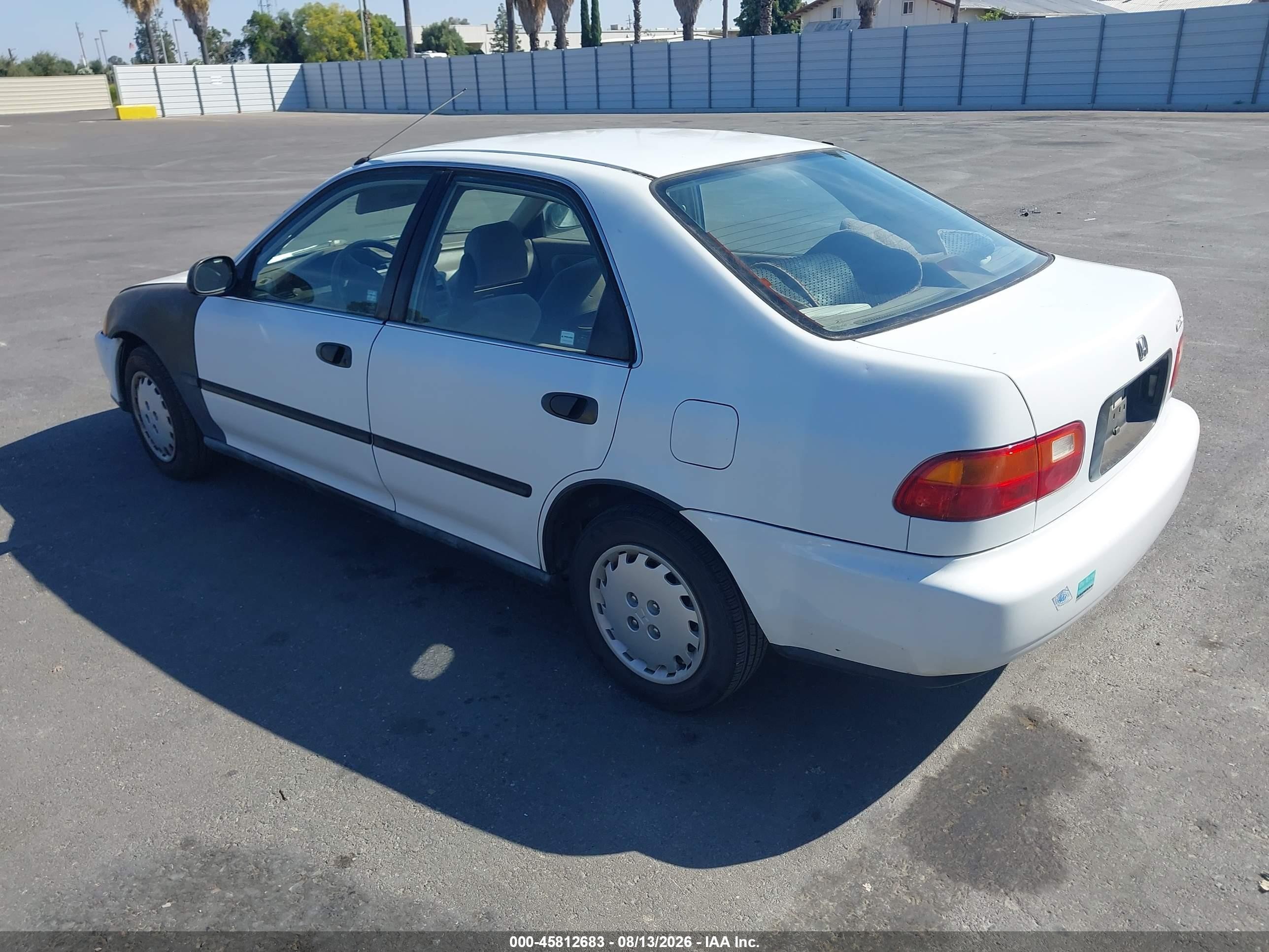 1994 Honda Civic Lx White vin: JHMEG8653RS010010