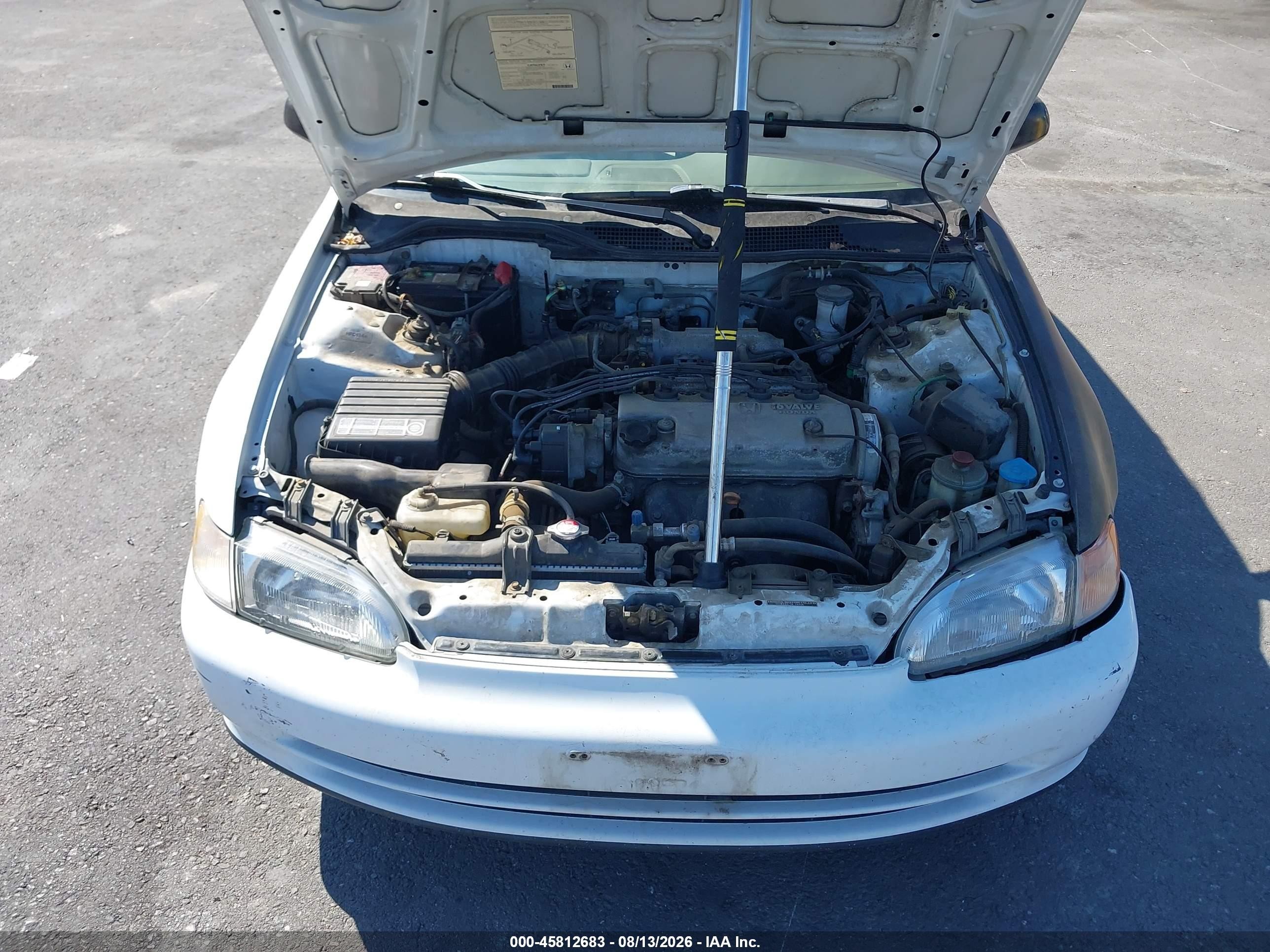 1994 Honda Civic Lx White vin: JHMEG8653RS010010