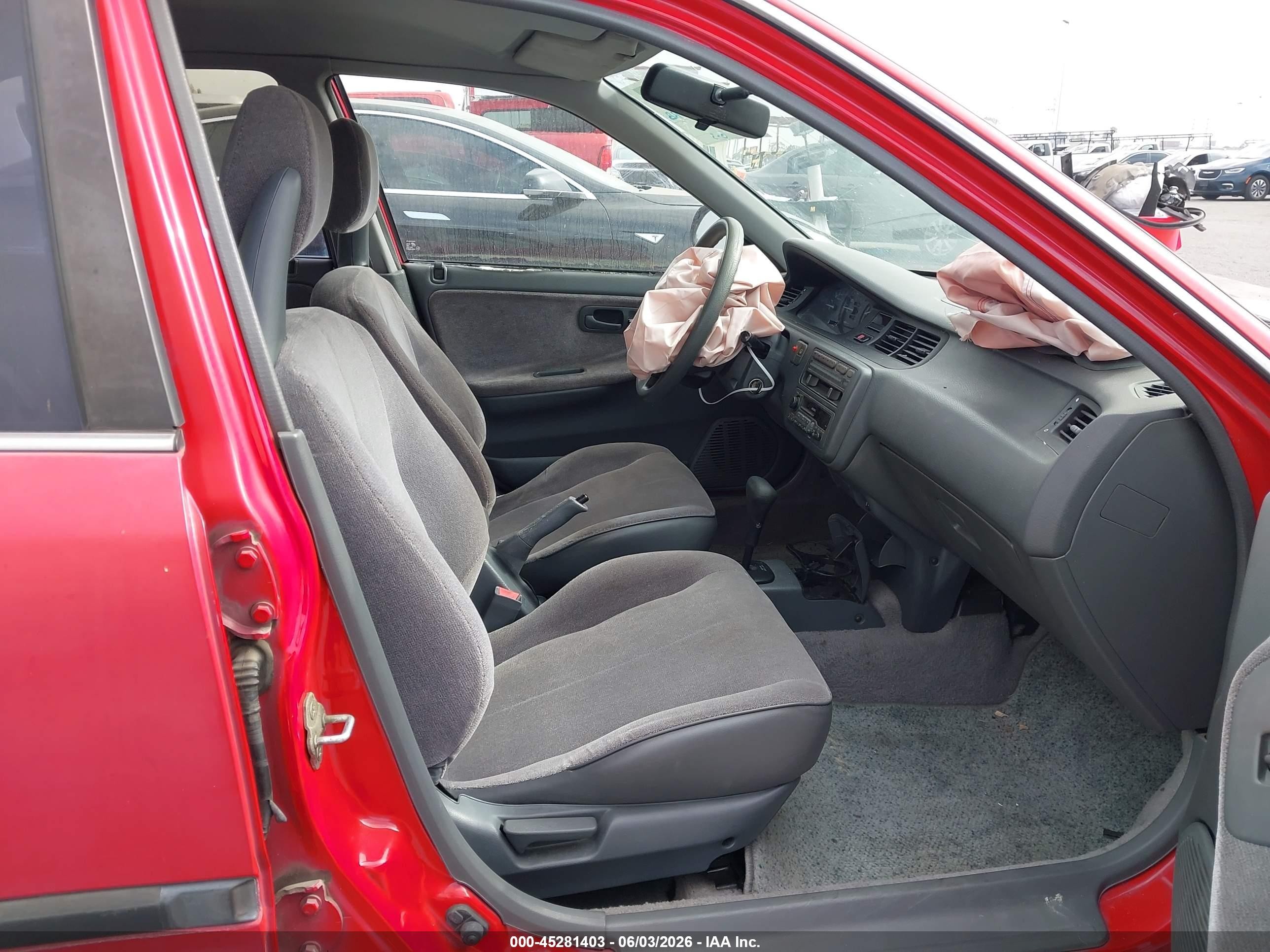 1995 Honda Civic Lx Red vin: JHMEG8658SS011918