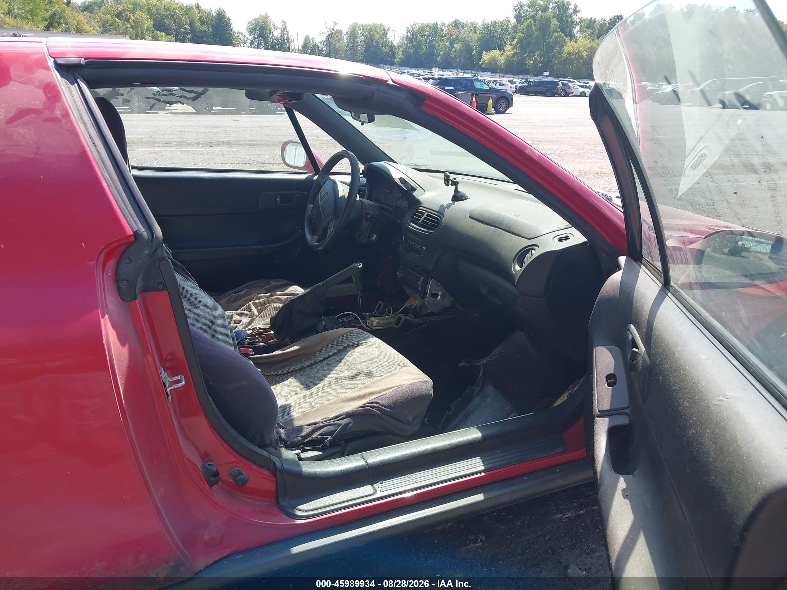 1996 Honda Civic Del Sol S Red vin: JHMEH6141TS001412