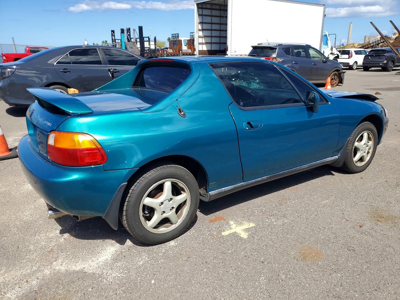 1995 Honda Civic Del Sol Si Teal vin: JHMEH6161SS001331