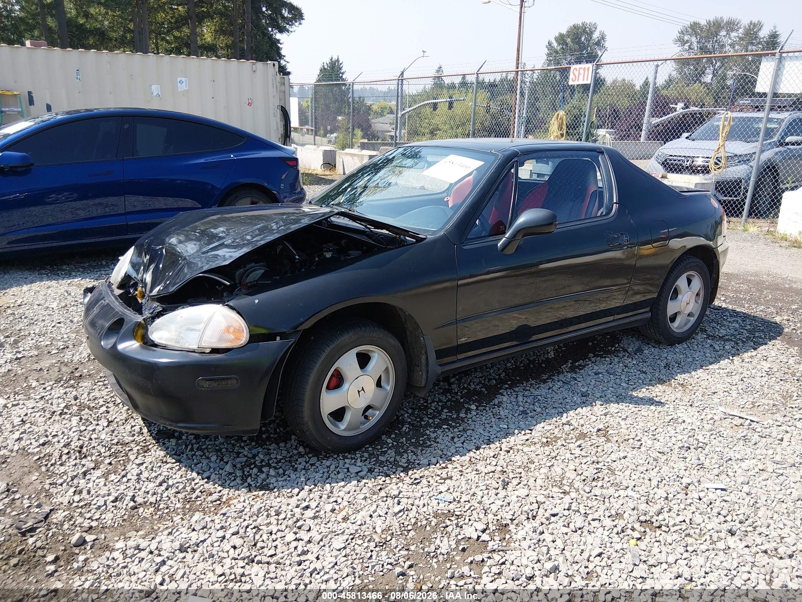 1993 Honda Civic Del Sol Si Black vin: JHMEH6162PS020851