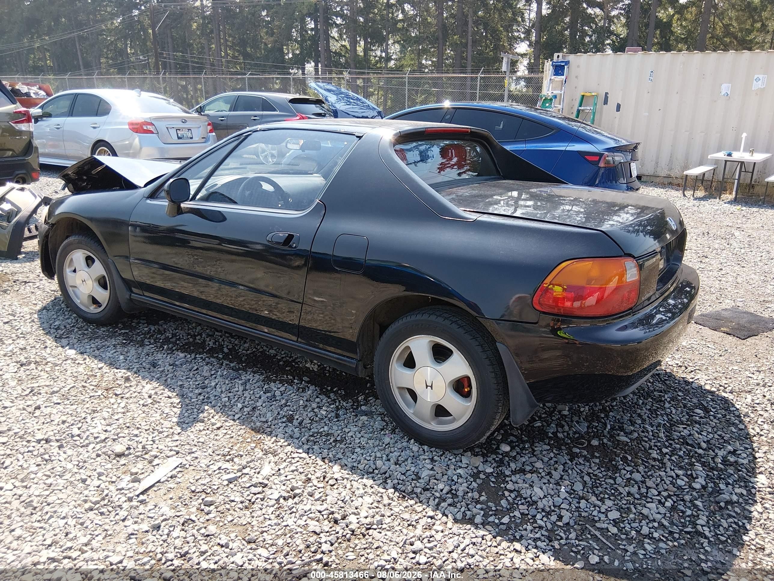1993 Honda Civic Del Sol Si Black vin: JHMEH6162PS020851