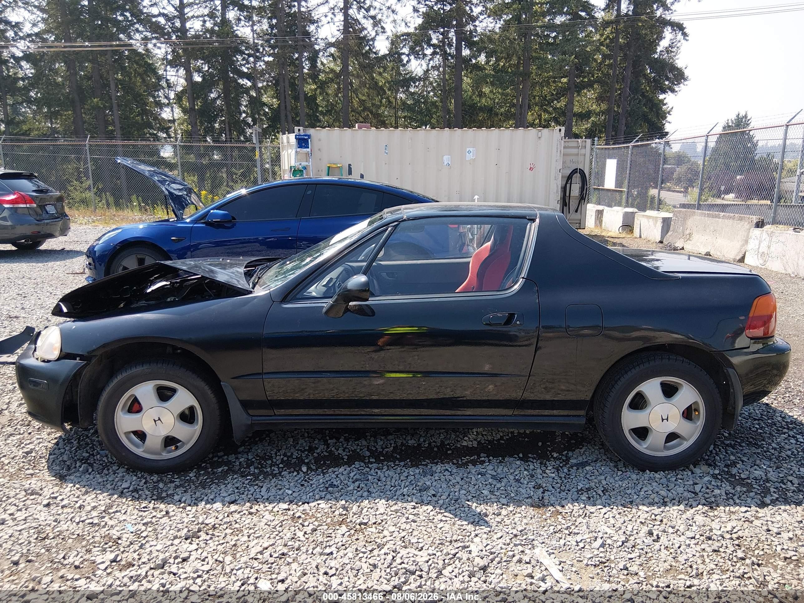 1993 Honda Civic Del Sol Si Black vin: JHMEH6162PS020851