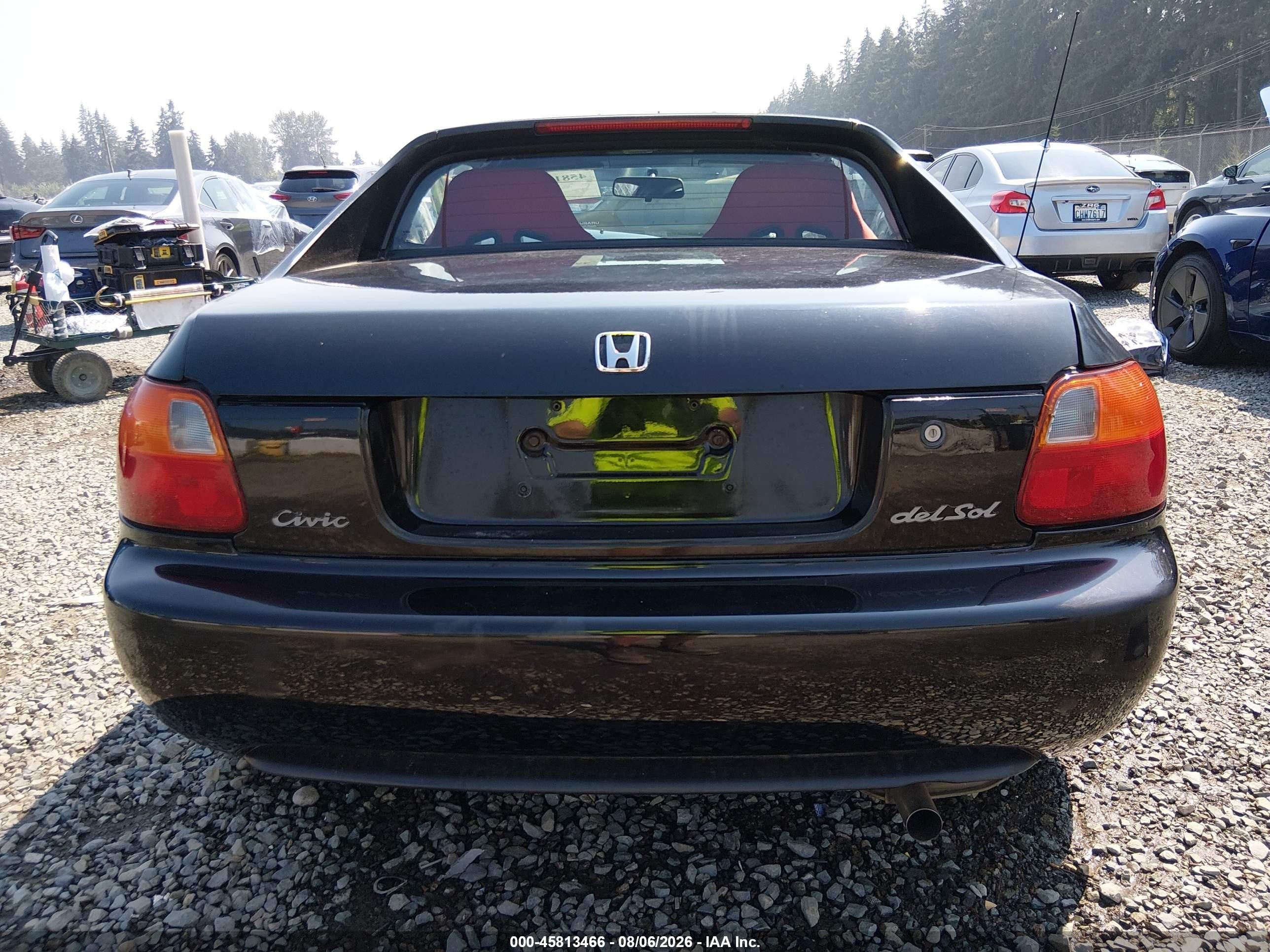 1993 Honda Civic Del Sol Si Black vin: JHMEH6162PS020851
