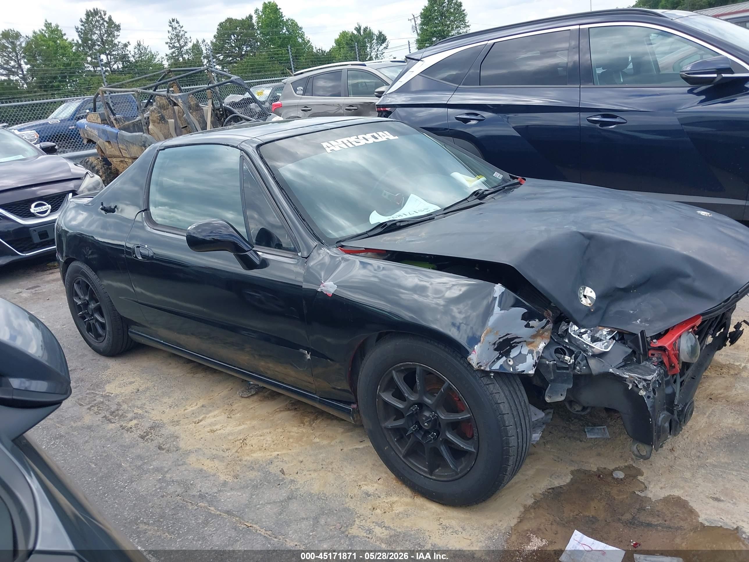 1993 Honda Civic Del Sol Si Black vin: JHMEH6163PS013584