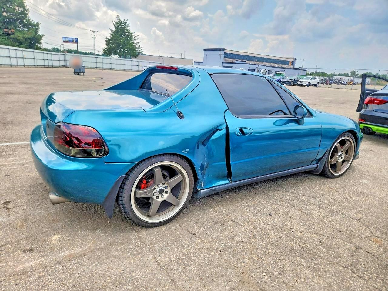 1995 Honda Civic Del Sol Si Teal vin: JHMEH6164SS000920