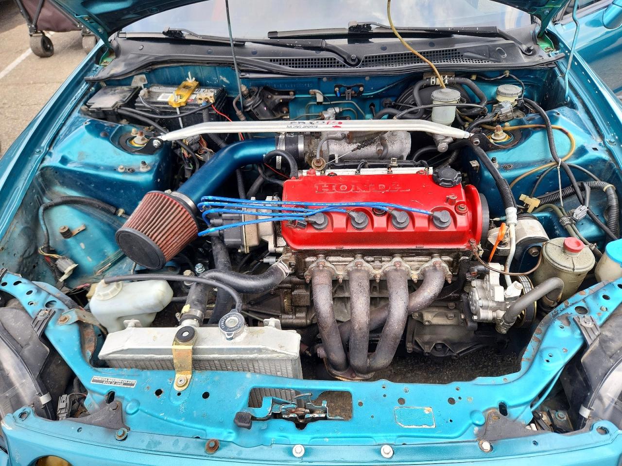 1995 Honda Civic Del Sol Si Teal vin: JHMEH6164SS000920