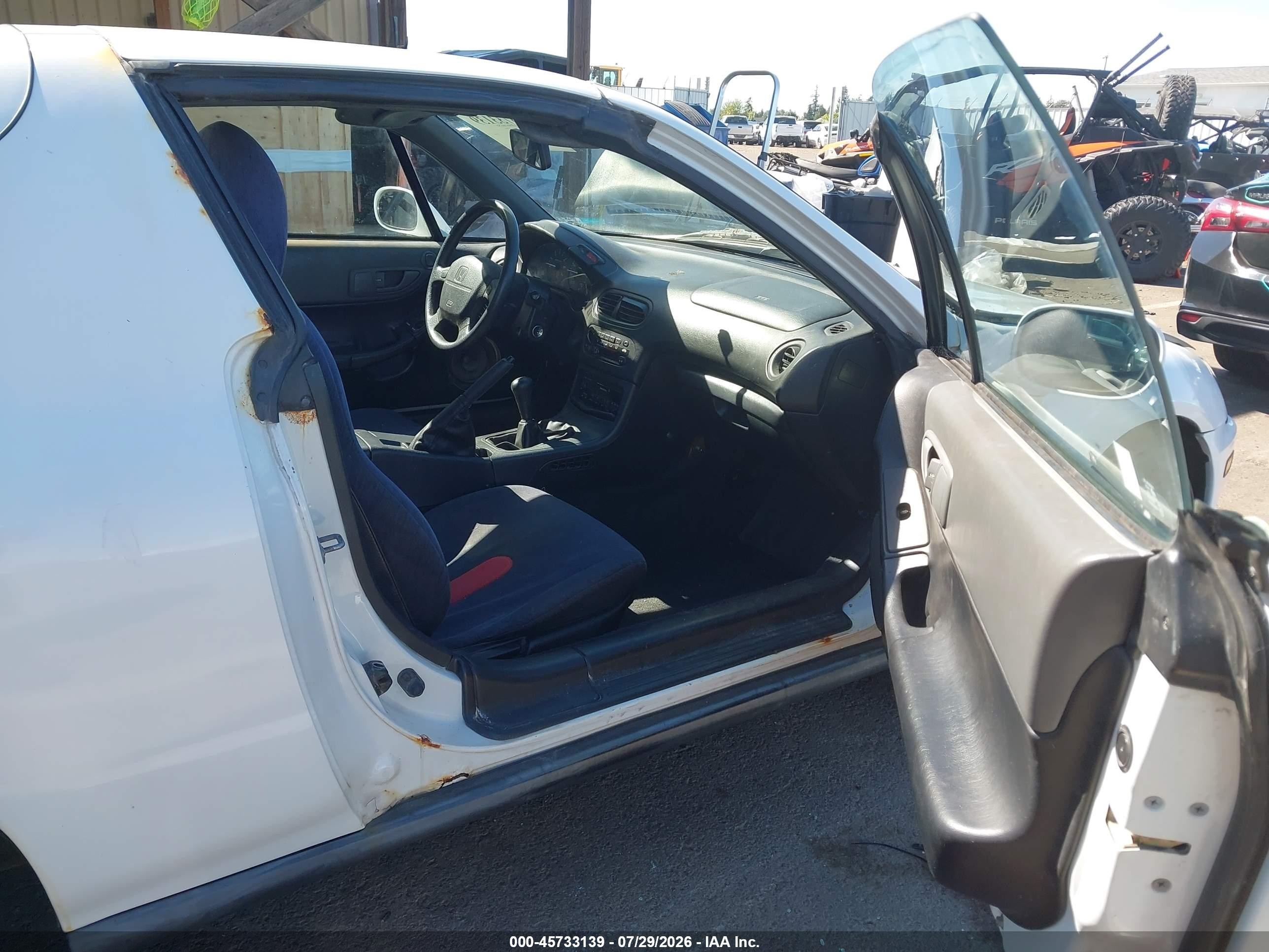 1995 Honda Civic Del Sol Si White vin: JHMEH6164SS007219