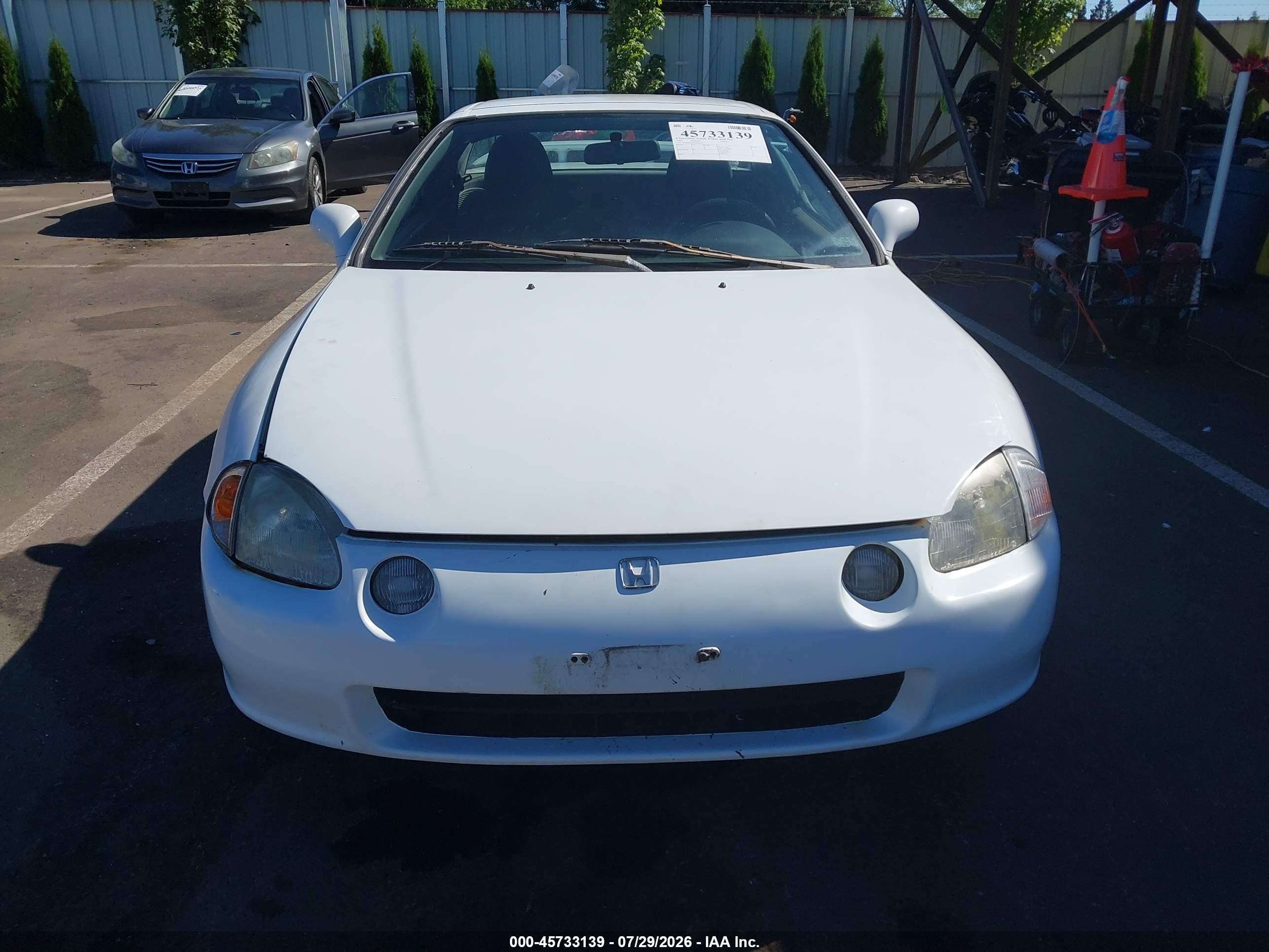1995 Honda Civic Del Sol Si White vin: JHMEH6164SS007219