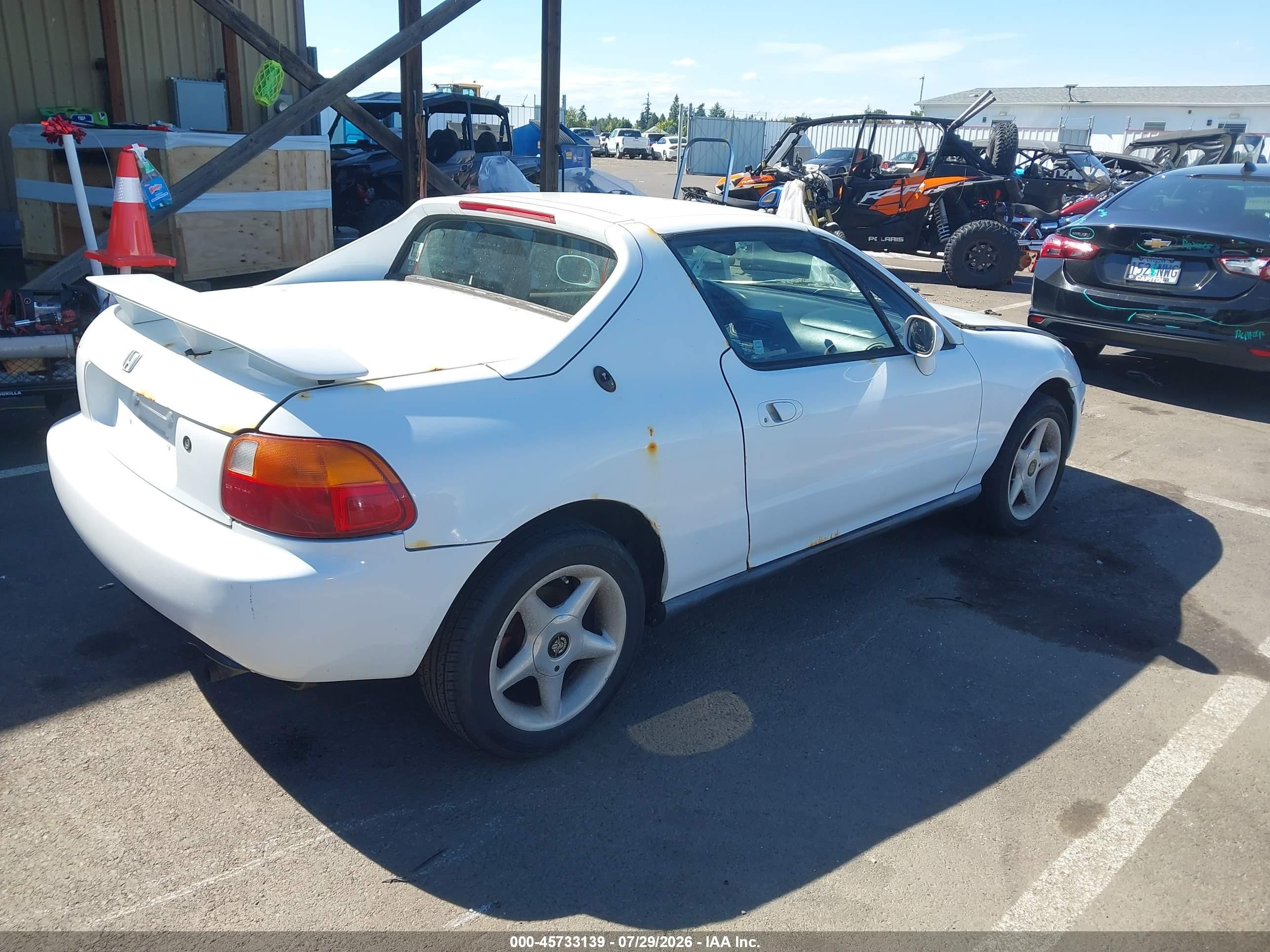 1995 Honda Civic Del Sol Si White vin: JHMEH6164SS007219