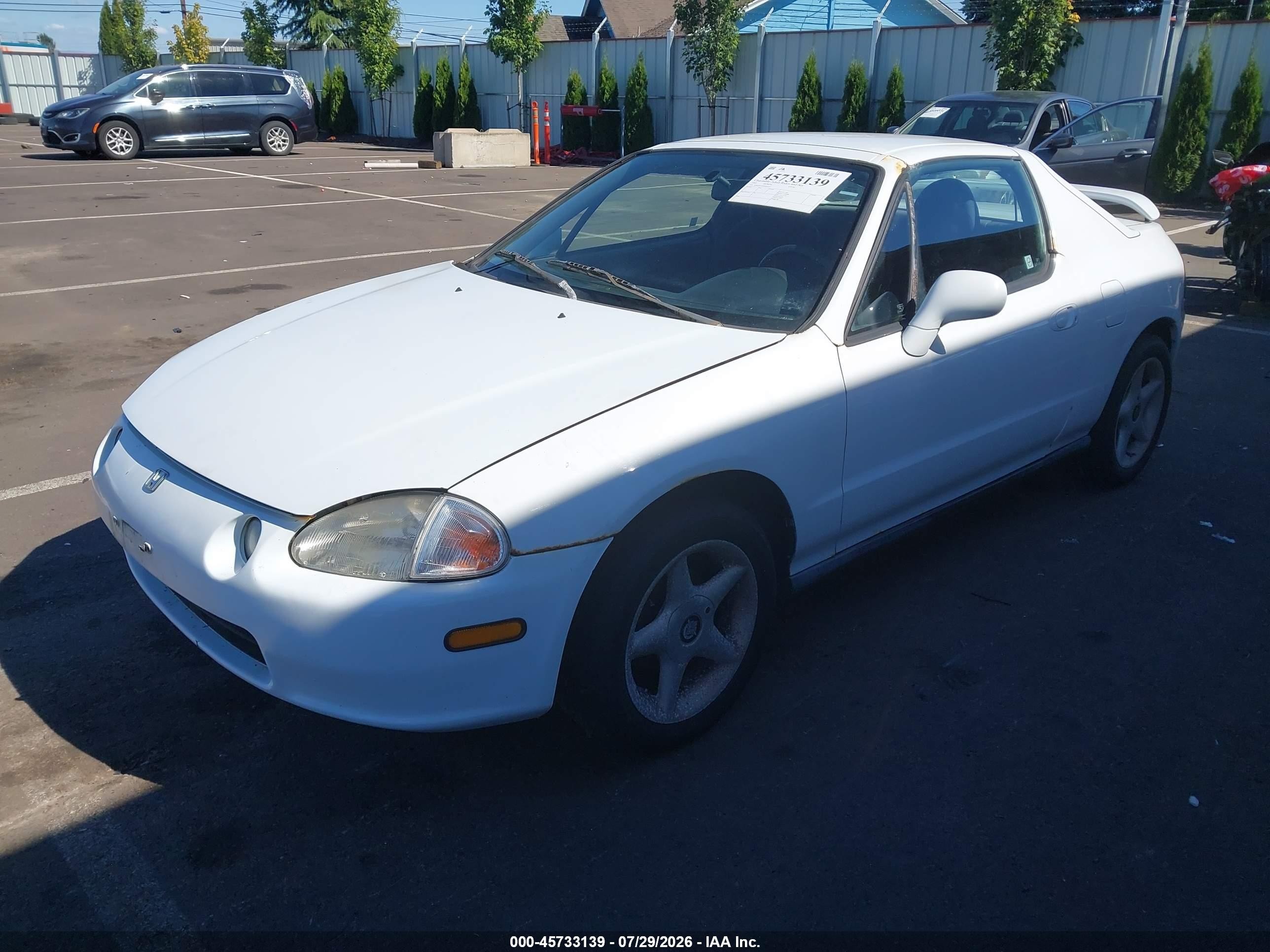 1995 Honda Civic Del Sol Si White vin: JHMEH6164SS007219