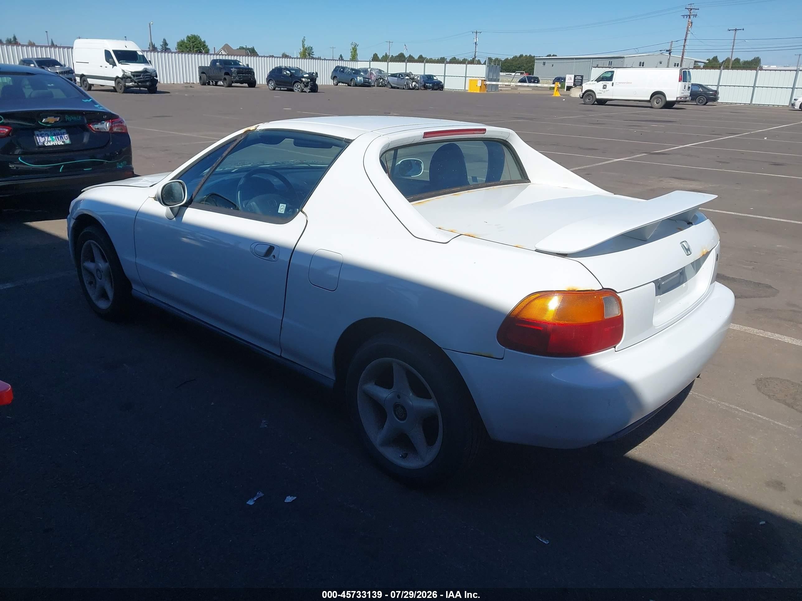 1995 Honda Civic Del Sol Si White vin: JHMEH6164SS007219