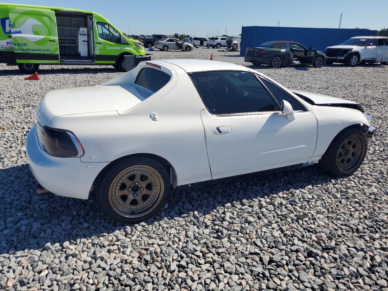 1995 Honda Civic Del Sol Si White vin: JHMEH6165SS002871
