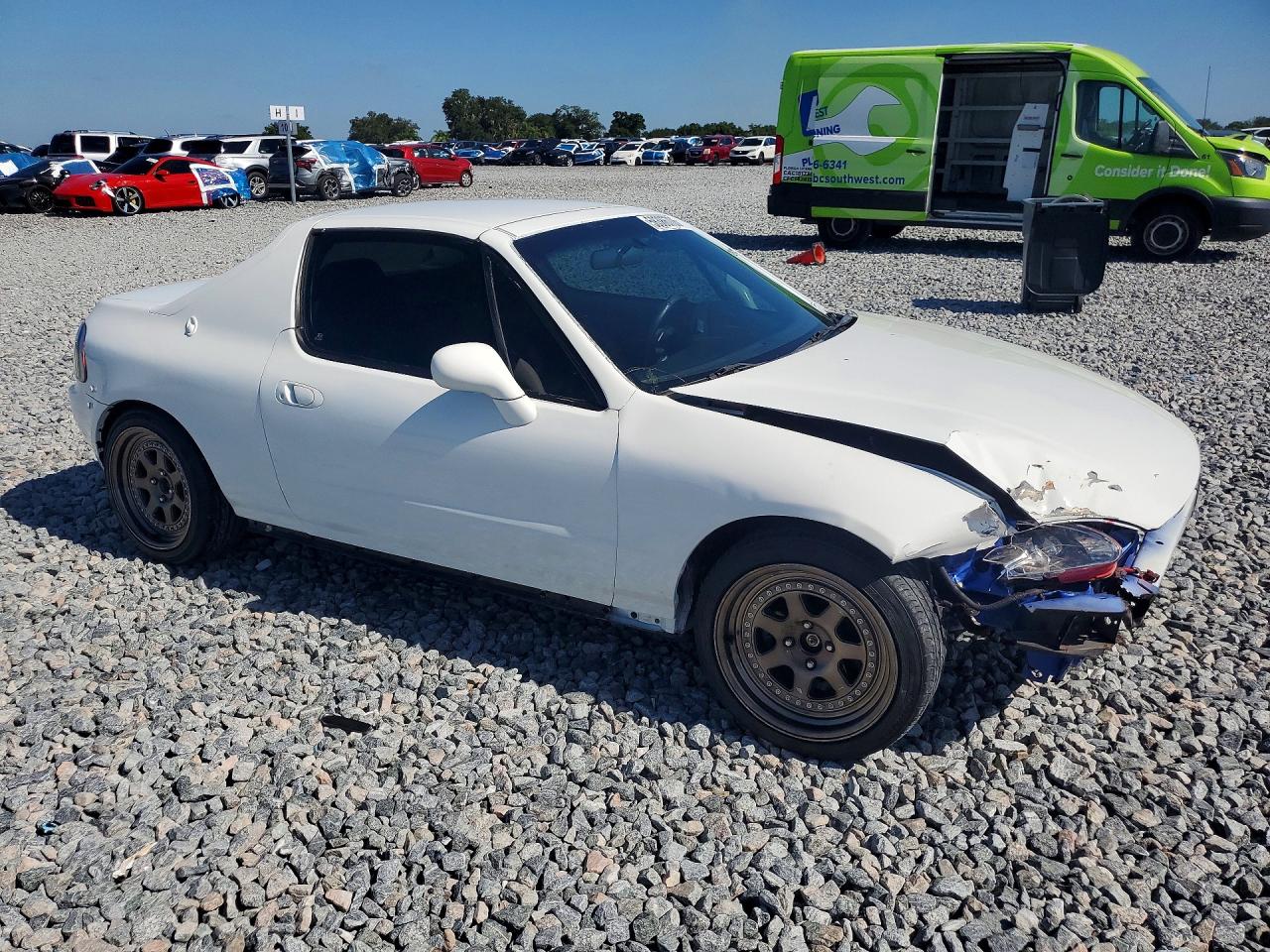 1995 Honda Civic Del Sol Si White vin: JHMEH6165SS002871