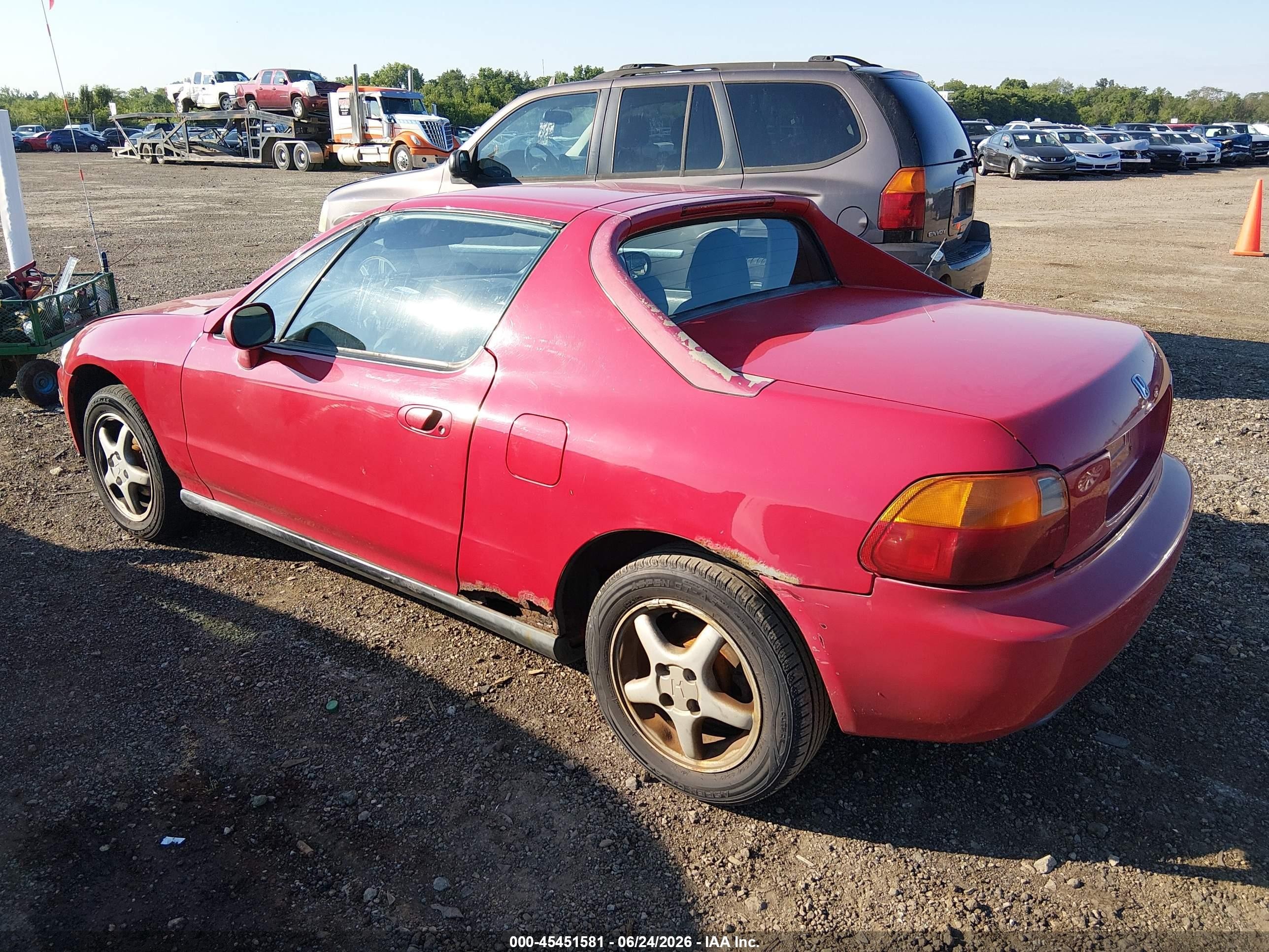 1995 Honda Civic Del Sol Si Red vin: JHMEH6165SS008136