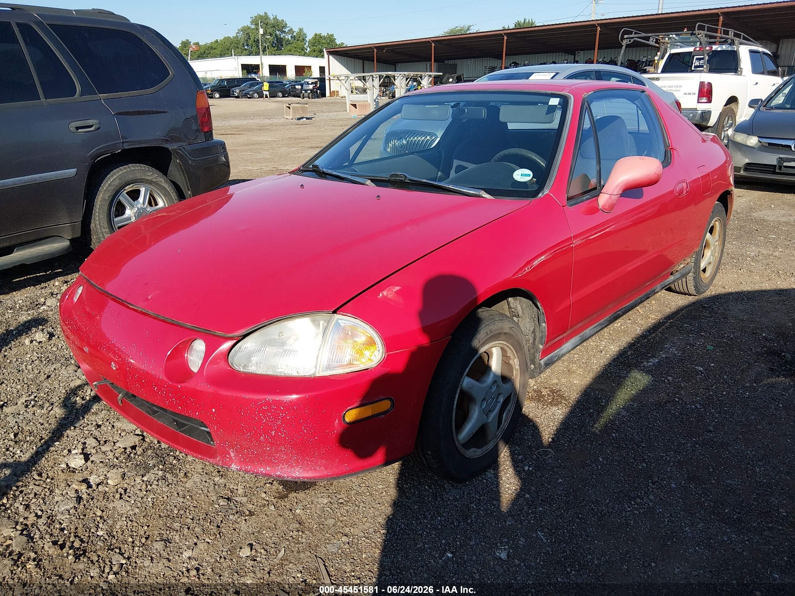 1995 Honda Civic Del Sol Si Red vin: JHMEH6165SS008136