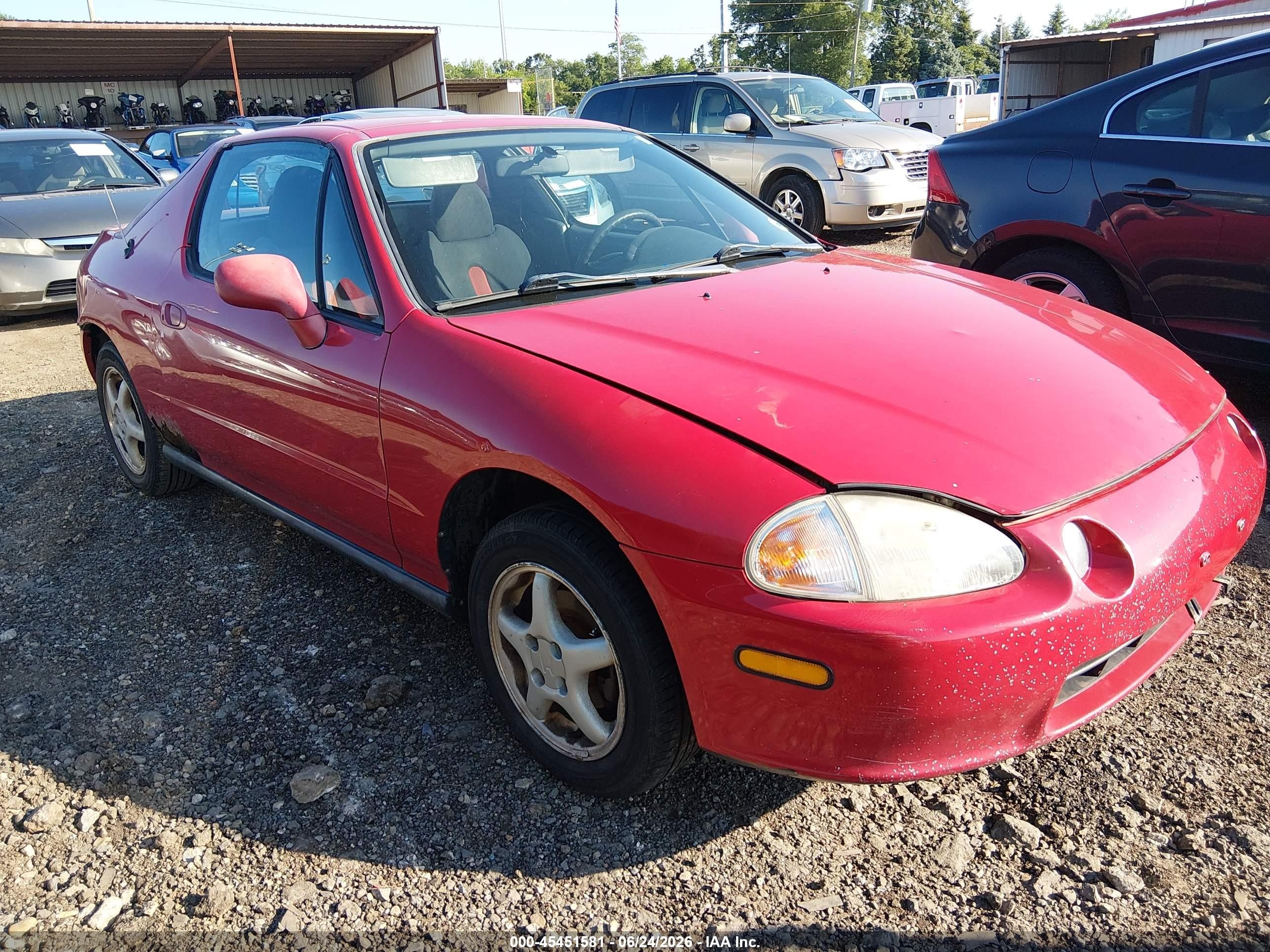 1995 Honda Civic Del Sol Si Red vin: JHMEH6165SS008136