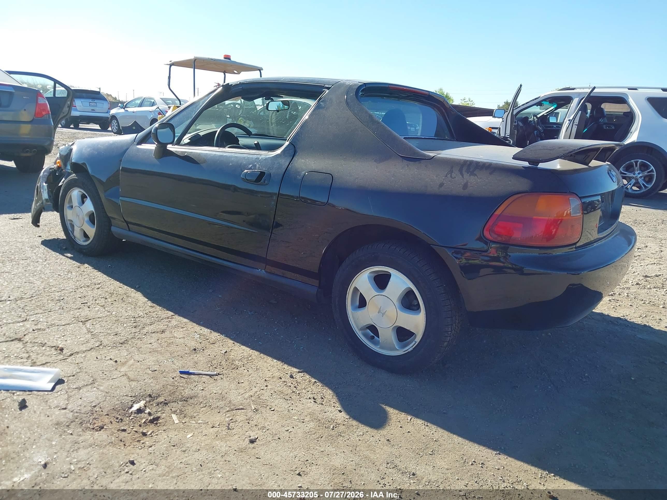 1993 Honda Civic Del Sol Si Black vin: JHMEH6167PS012714