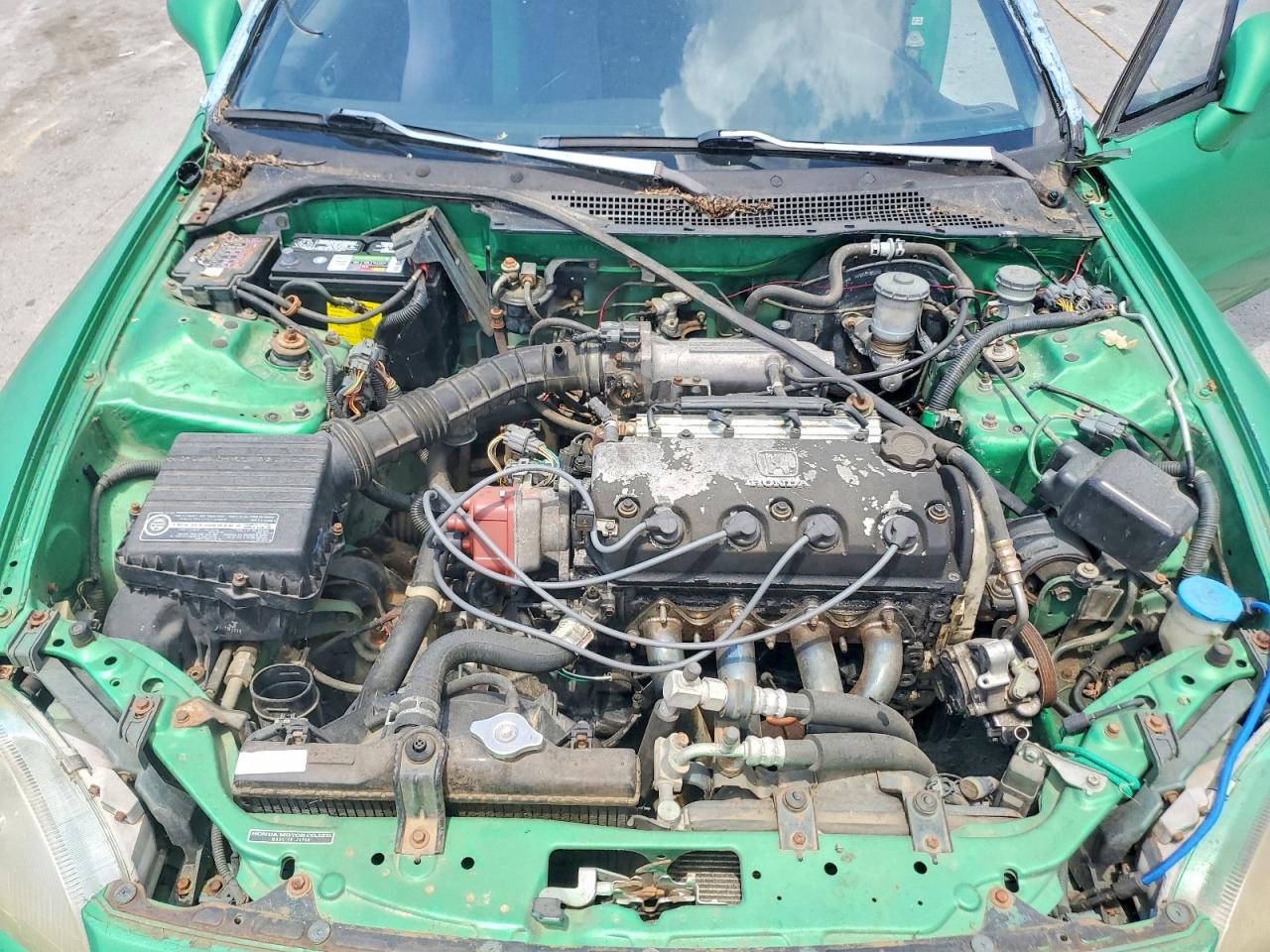 1993 Honda Civic Del Sol Si Green vin: JHMEH6168PS005657