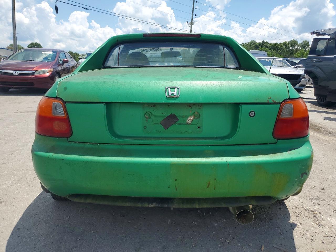 1993 Honda Civic Del Sol Si Green vin: JHMEH6168PS005657