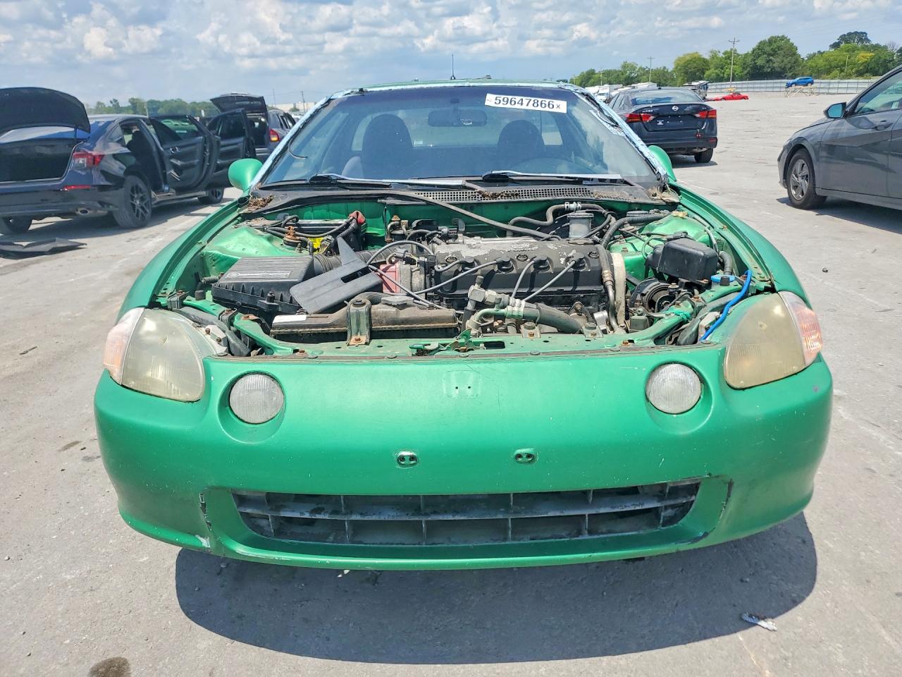 1993 Honda Civic Del Sol Si Green vin: JHMEH6168PS005657