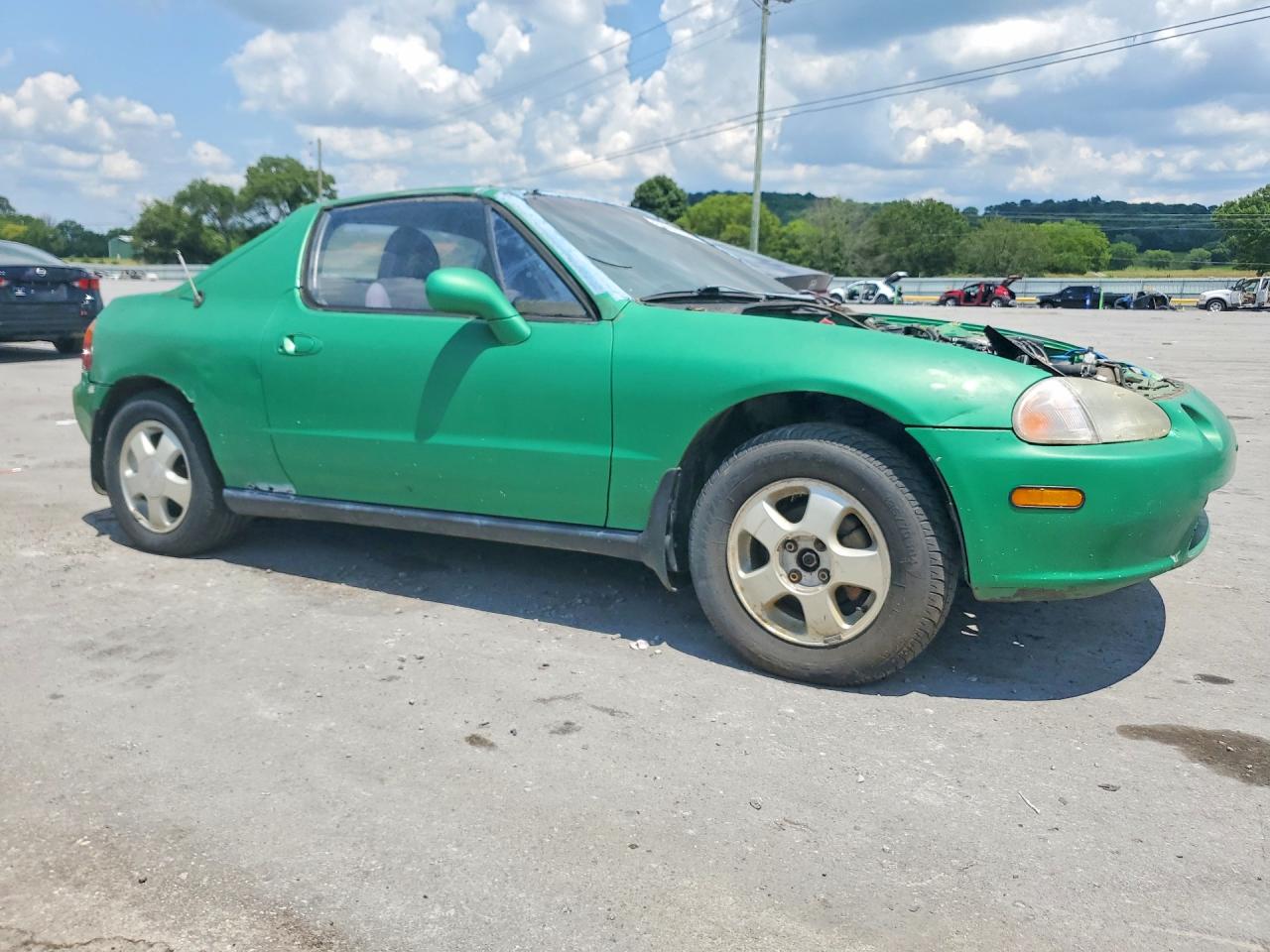 1993 Honda Civic Del Sol Si Green vin: JHMEH6168PS005657
