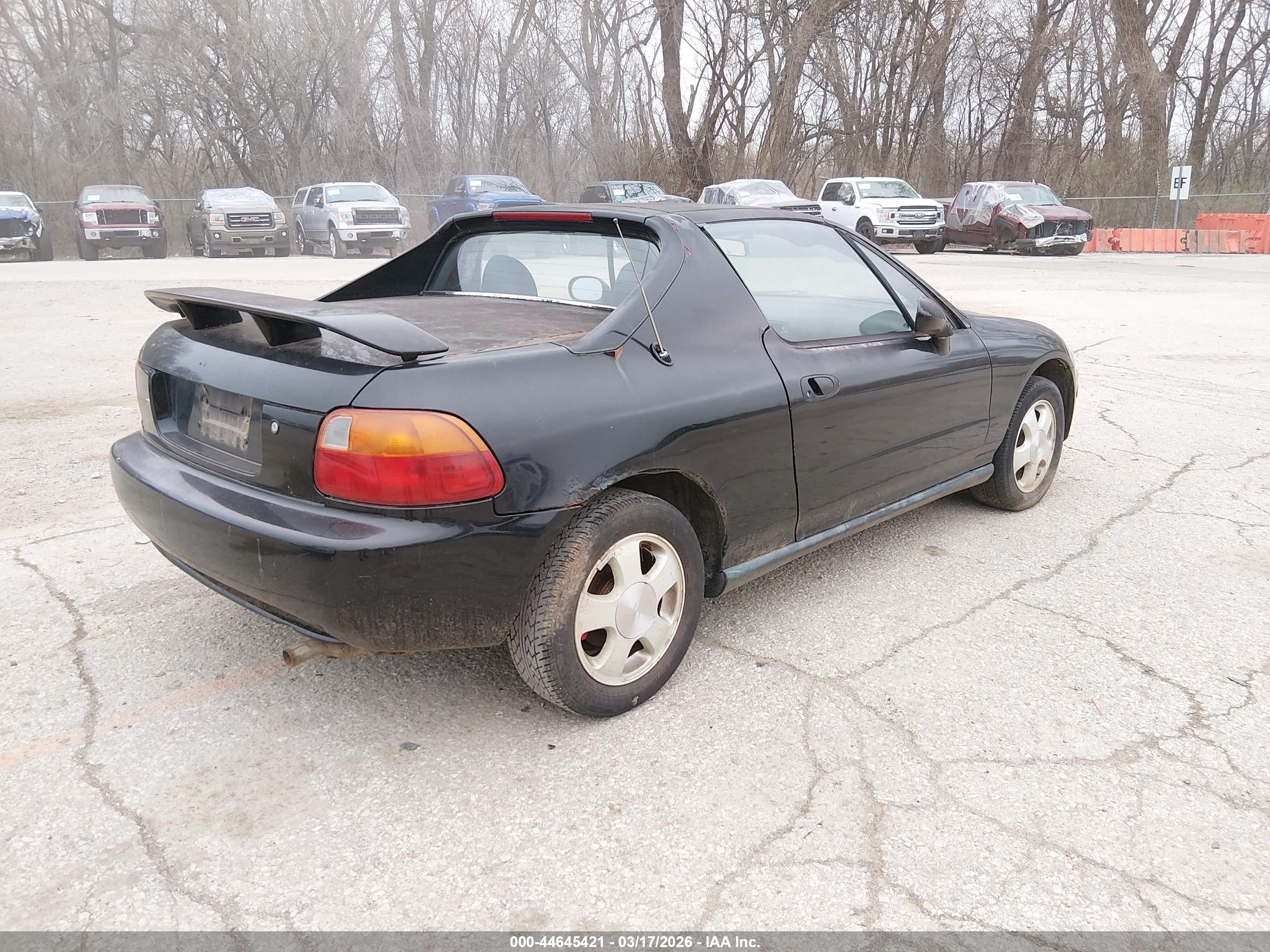 1993 Honda Civic Del Sol Si Black vin: JHMEH6168PS019364
